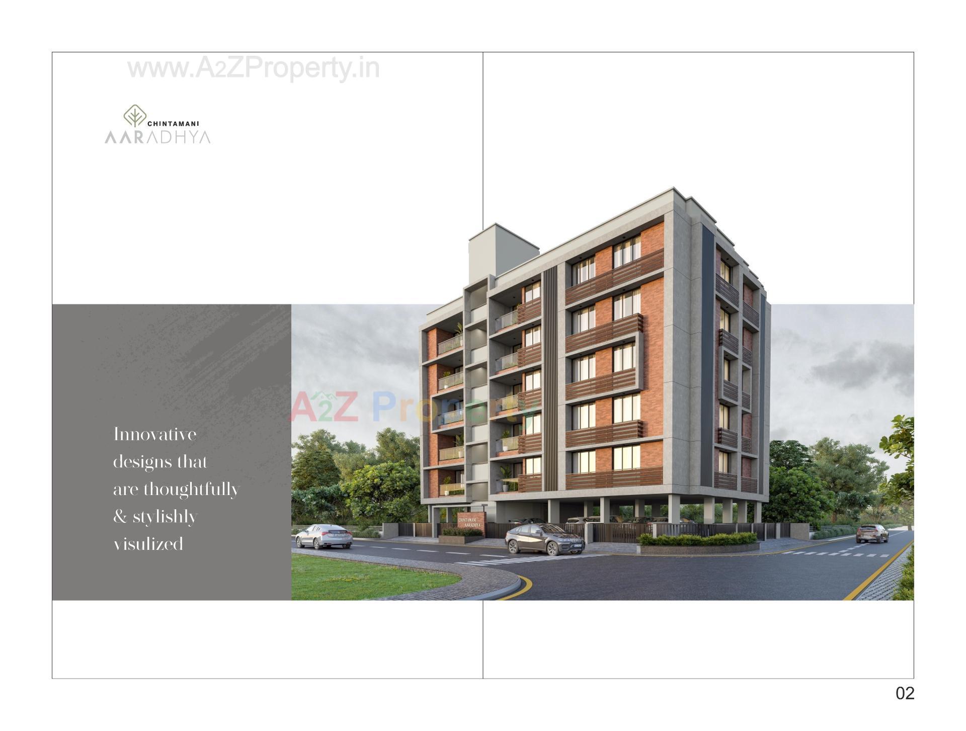 3D Elevation of real estate project Chintamani Aaradhya located at Chhadavad, Ahmedabad, Gujarat