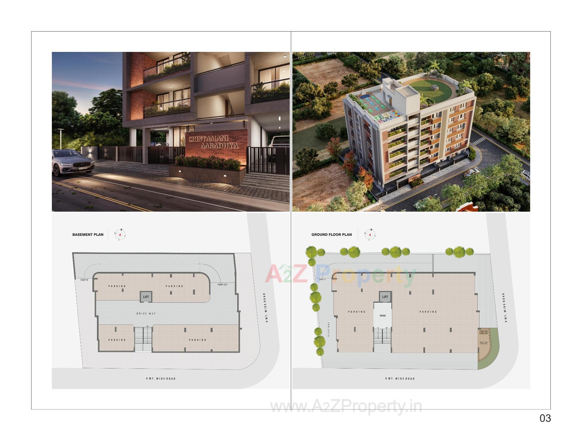 Layout of real estate project Chintamani Aaradhya located at Chhadavad, Ahmedabad, Gujarat