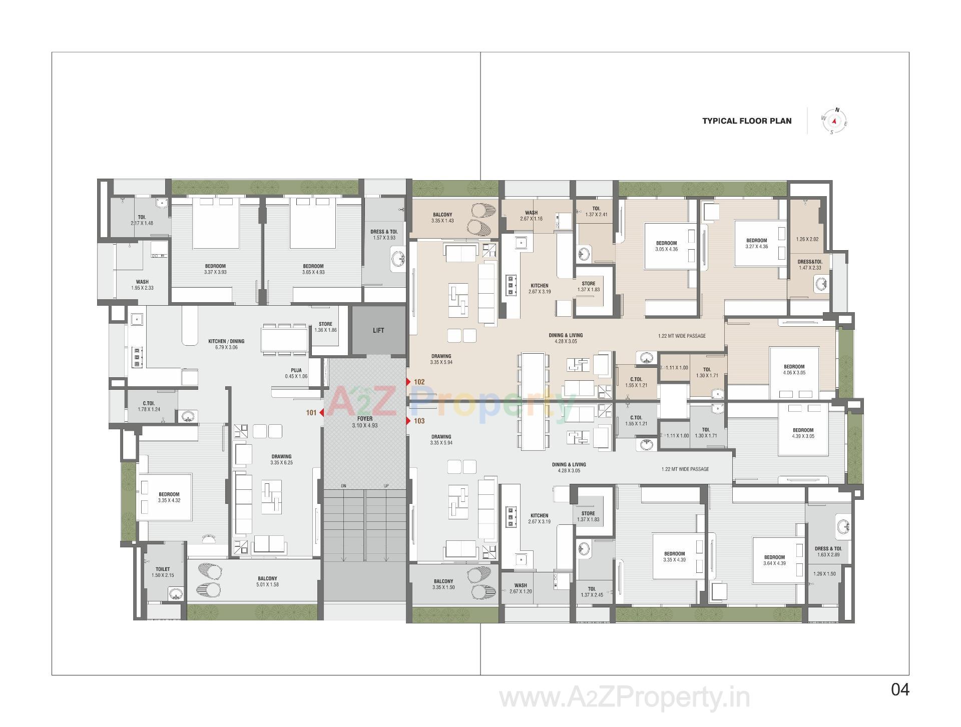 Layout of real estate project Chintamani Aaradhya located at Chhadavad, Ahmedabad, Gujarat