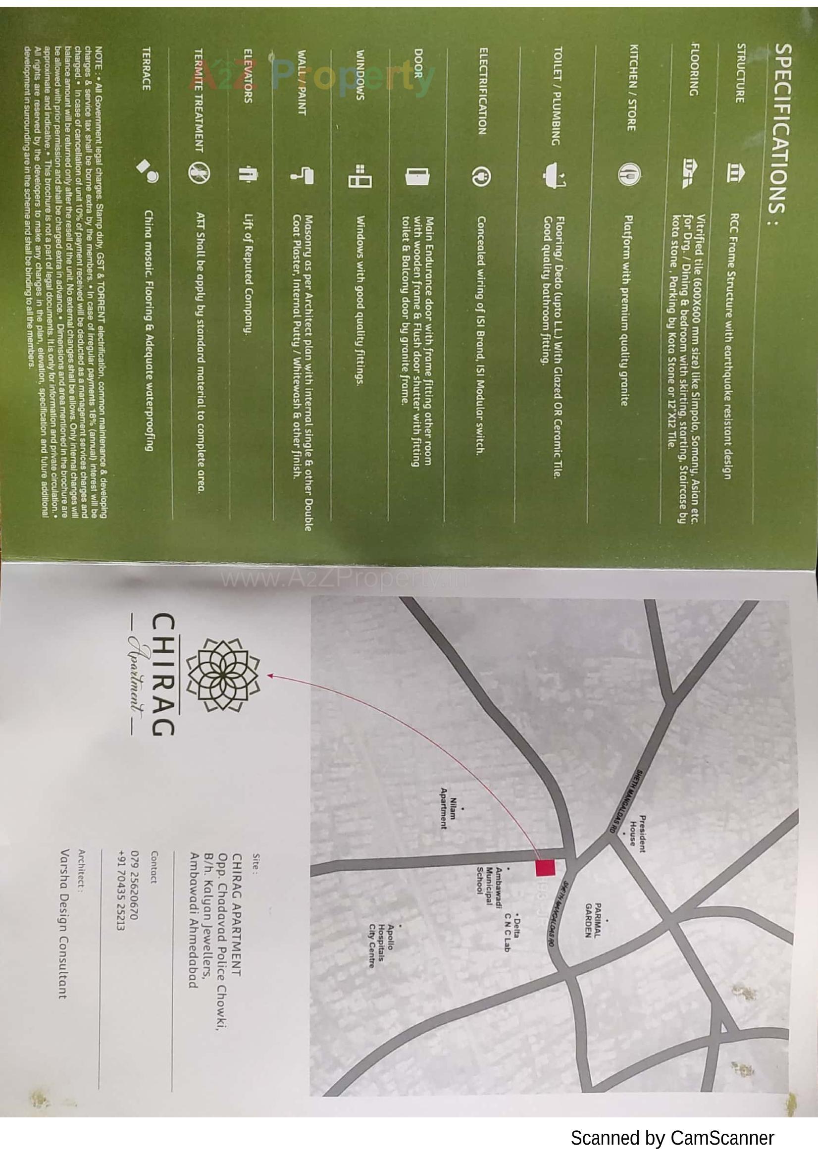  of real estate project Chirag Apartment located at Chhadavad-section-ivf, Ahmedabad, Gujarat