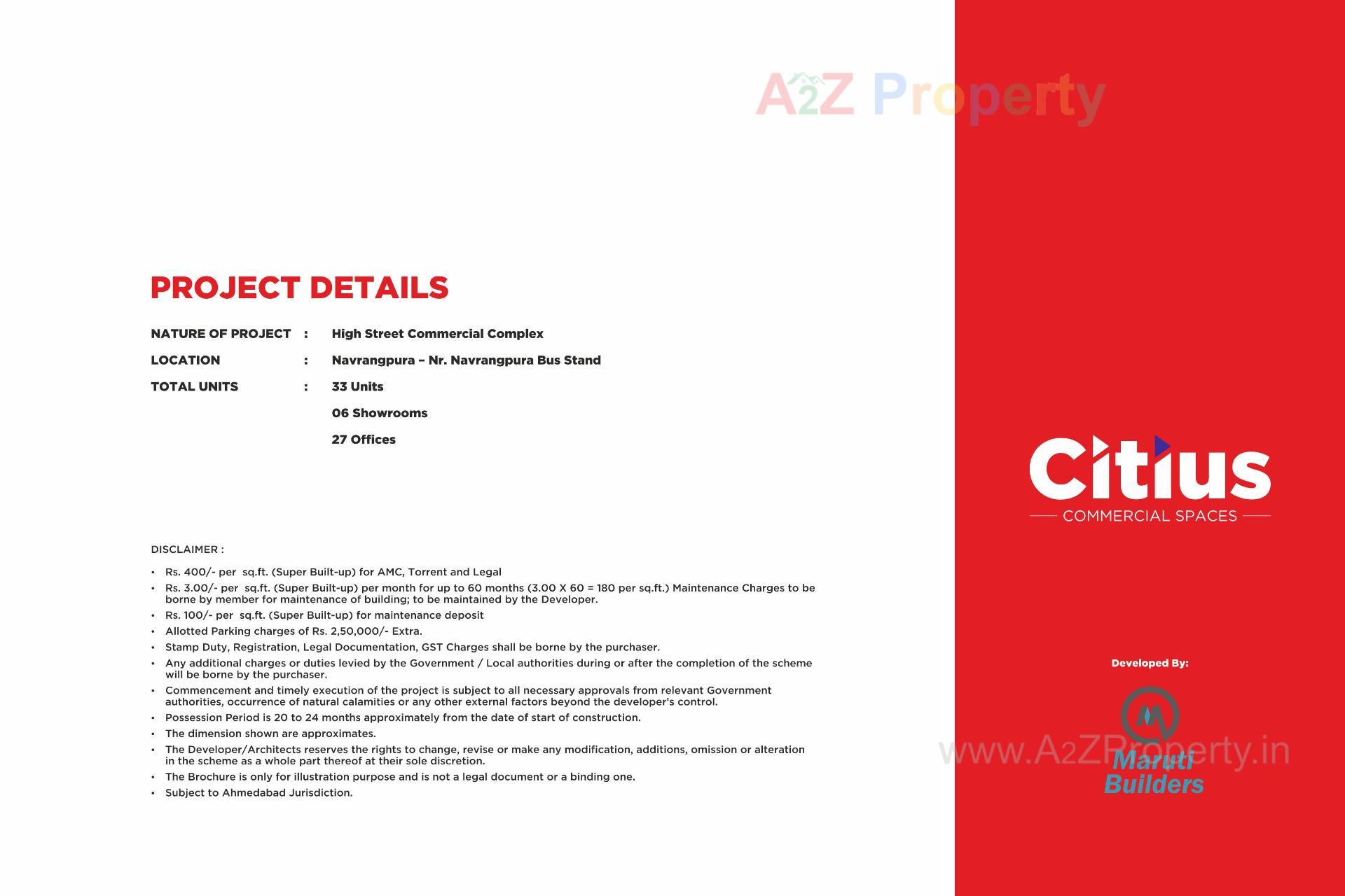  of real estate project Citius  Spaces located at Shekhpur-khanpur-changispur, Ahmedabad, Gujarat