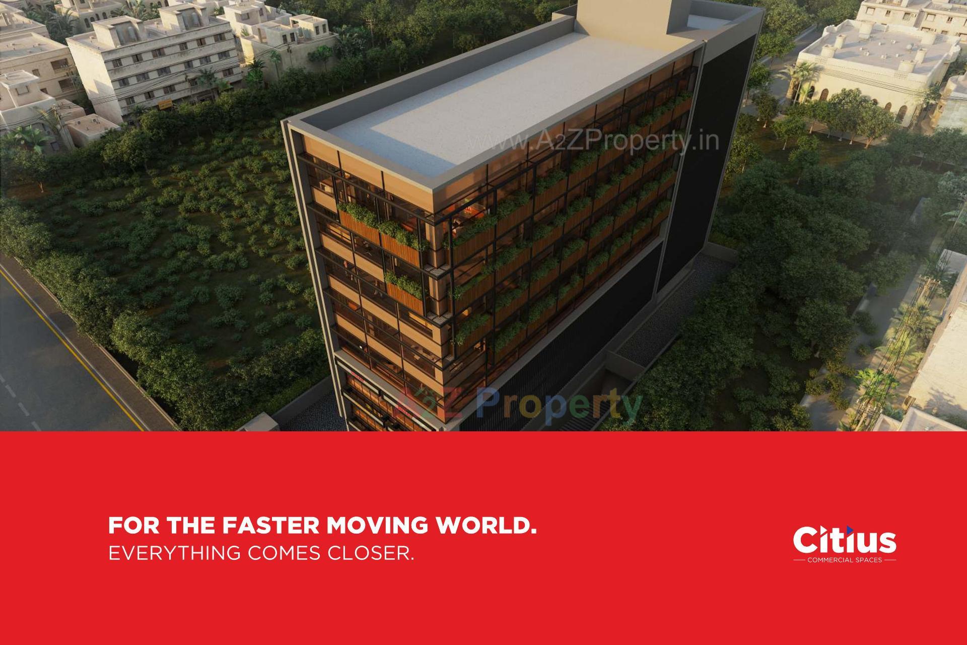 3D Elevation of real estate project Citius  Spaces located at Shekhpur-khanpur-changispur, Ahmedabad, Gujarat