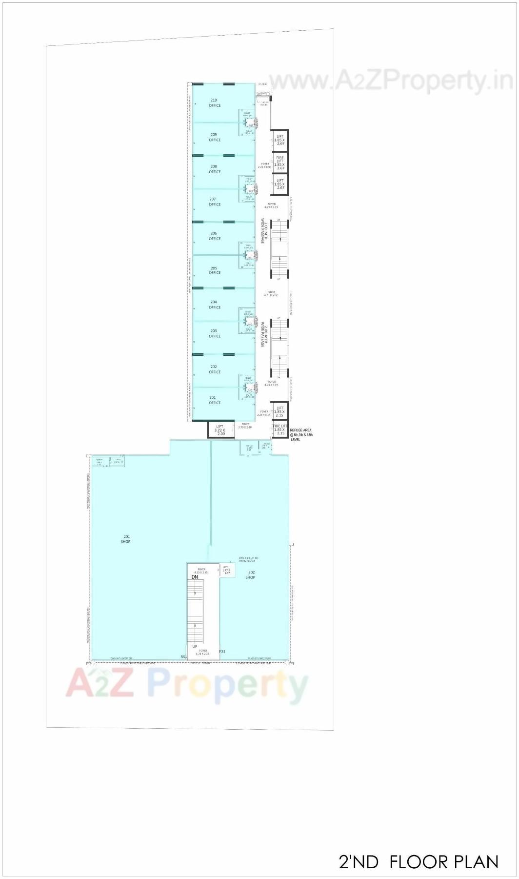 Layout of real estate project City Center Ii located at Sola, Ahmedabad, Gujarat