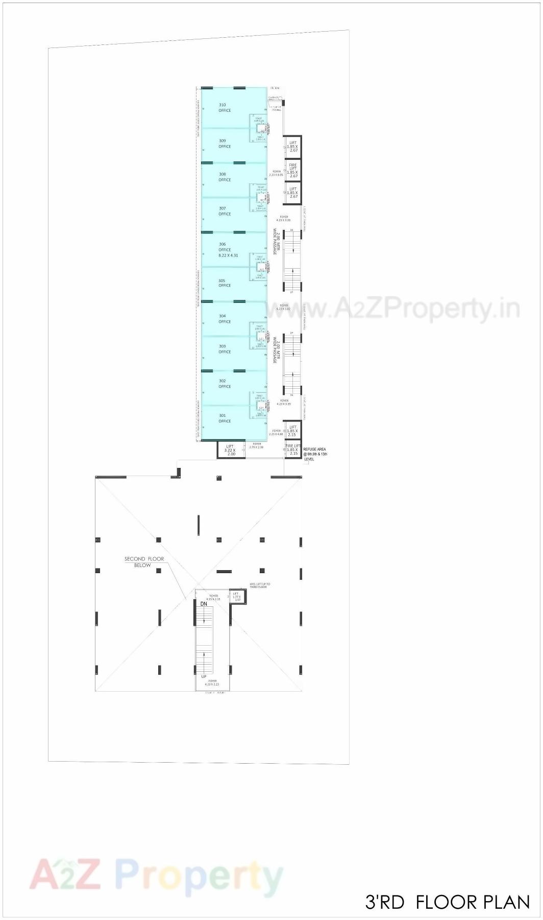 Layout of real estate project City Center Ii located at Sola, Ahmedabad, Gujarat