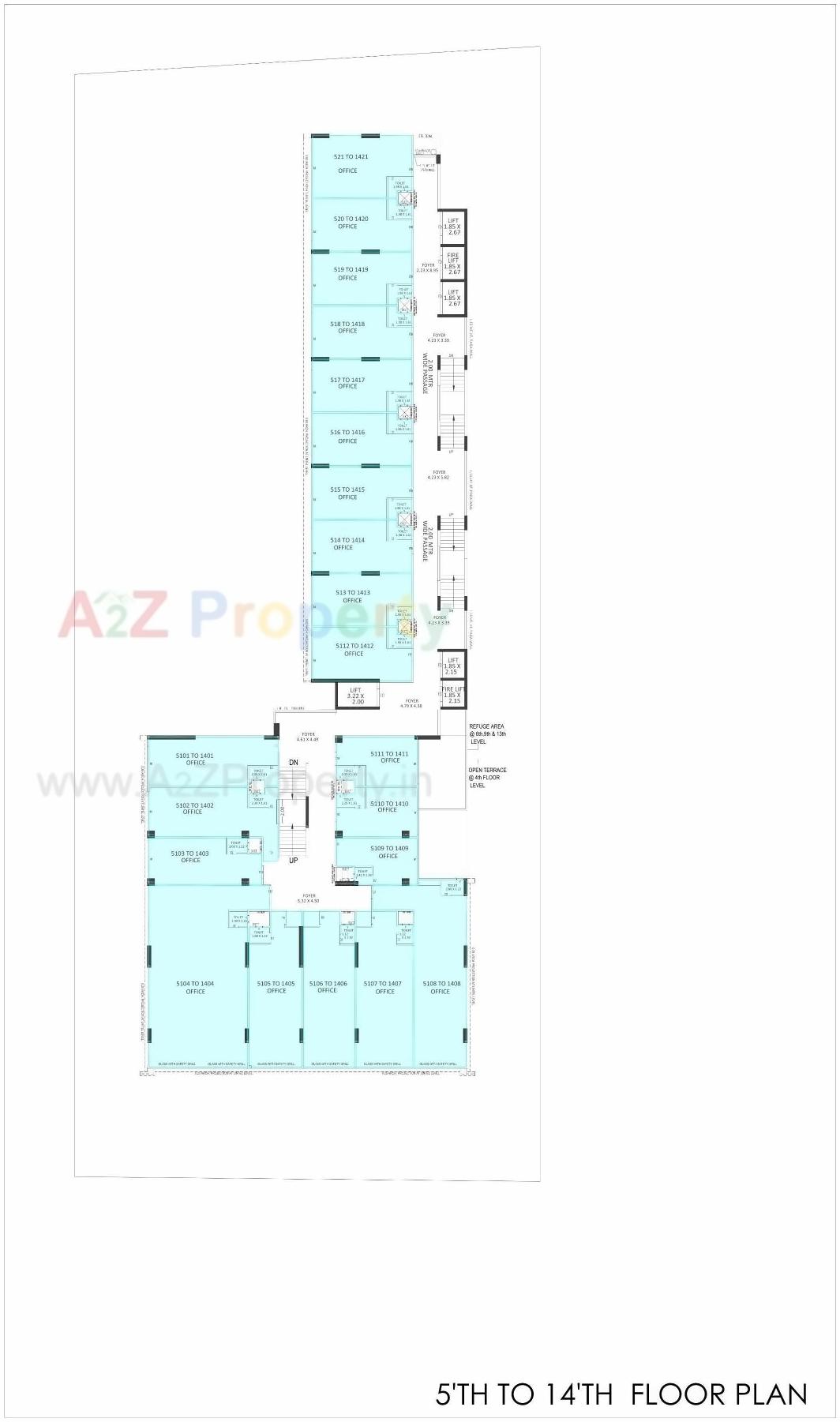 Layout of real estate project City Center Ii located at Sola, Ahmedabad, Gujarat