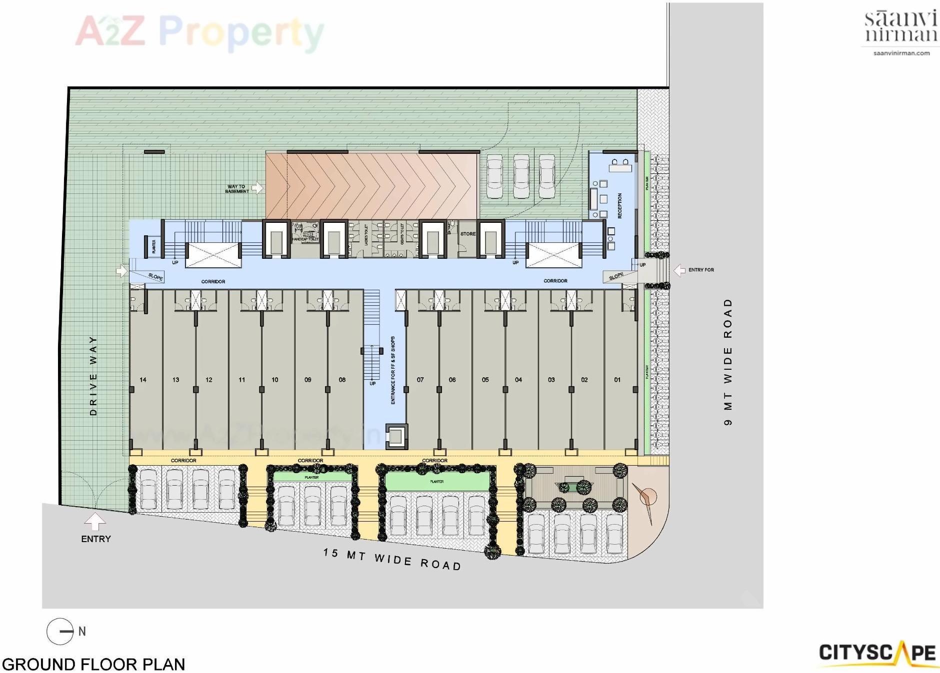 Layout of real estate project Cityscape located at Bopal, Ahmedabad, Gujarat