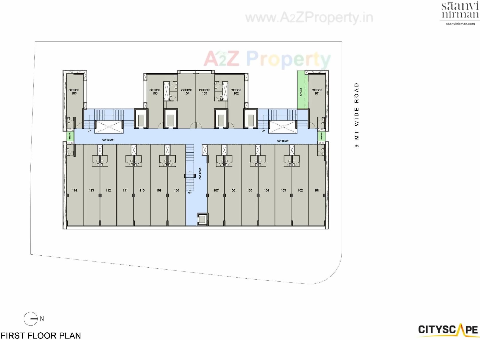 Layout of real estate project Cityscape located at Bopal, Ahmedabad, Gujarat