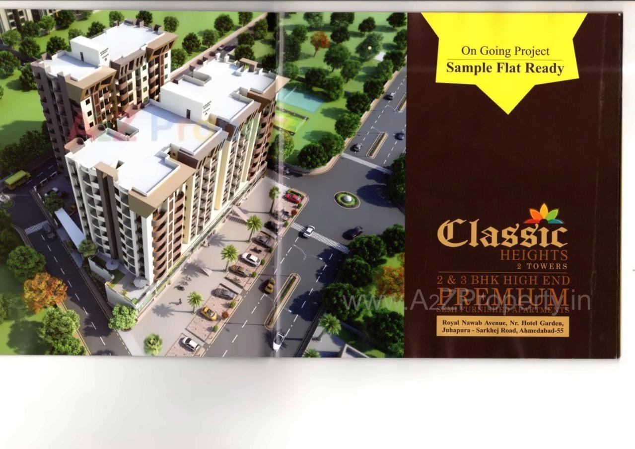 3D Elevation of real estate project Classic Heights located at Maktampura, Ahmedabad, Gujarat