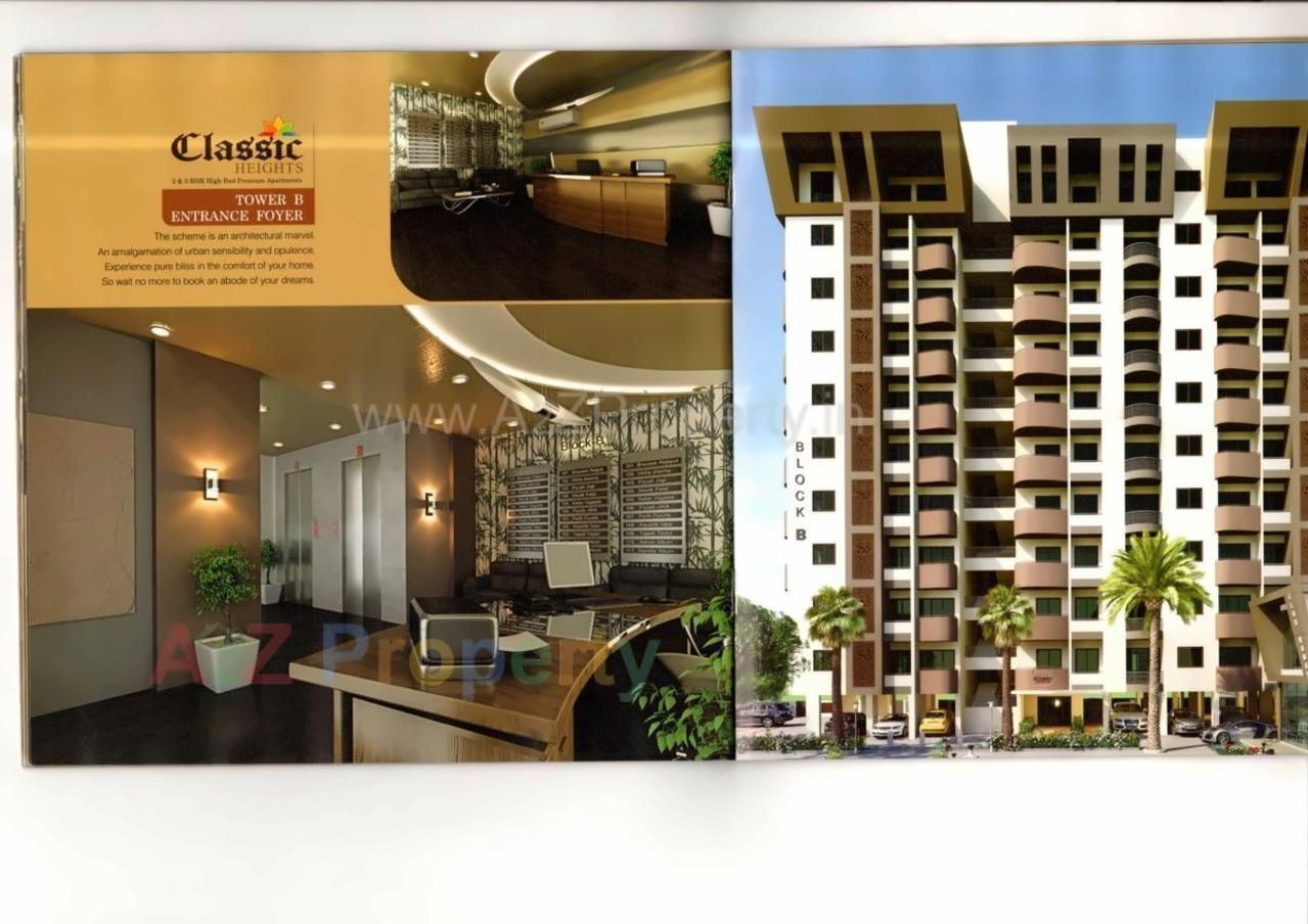 3D Elevation of real estate project Classic Heights located at Maktampura, Ahmedabad, Gujarat