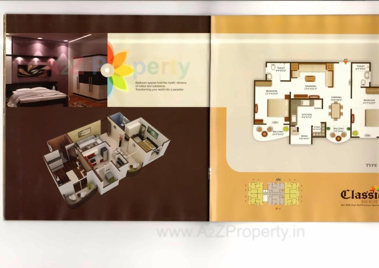 Layout of real estate project Classic Heights located at Maktampura, Ahmedabad, Gujarat