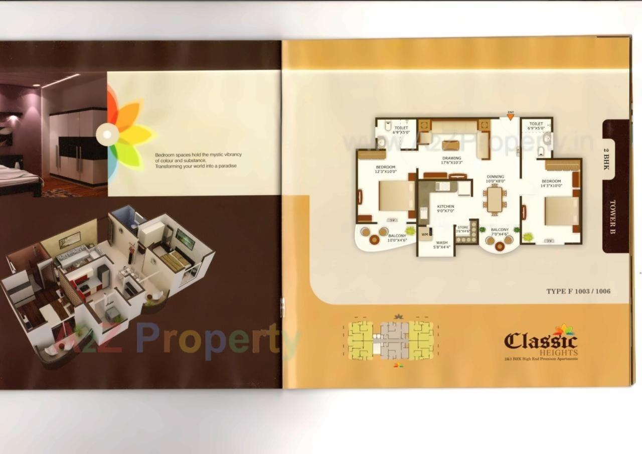 Layout of real estate project Classic Heights located at Maktampura, Ahmedabad, Gujarat