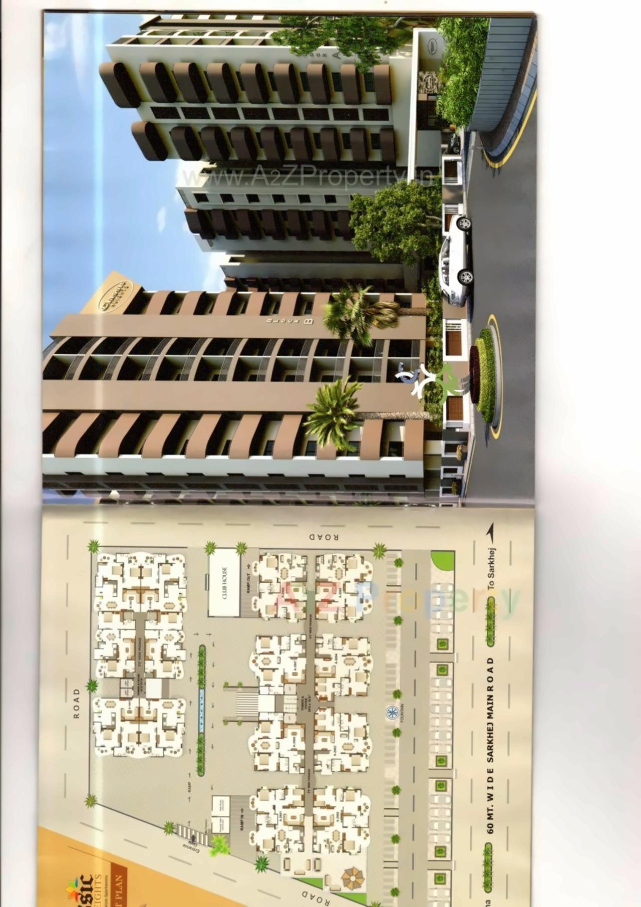 Layout of real estate project Classic Heights located at Maktampura, Ahmedabad, Gujarat