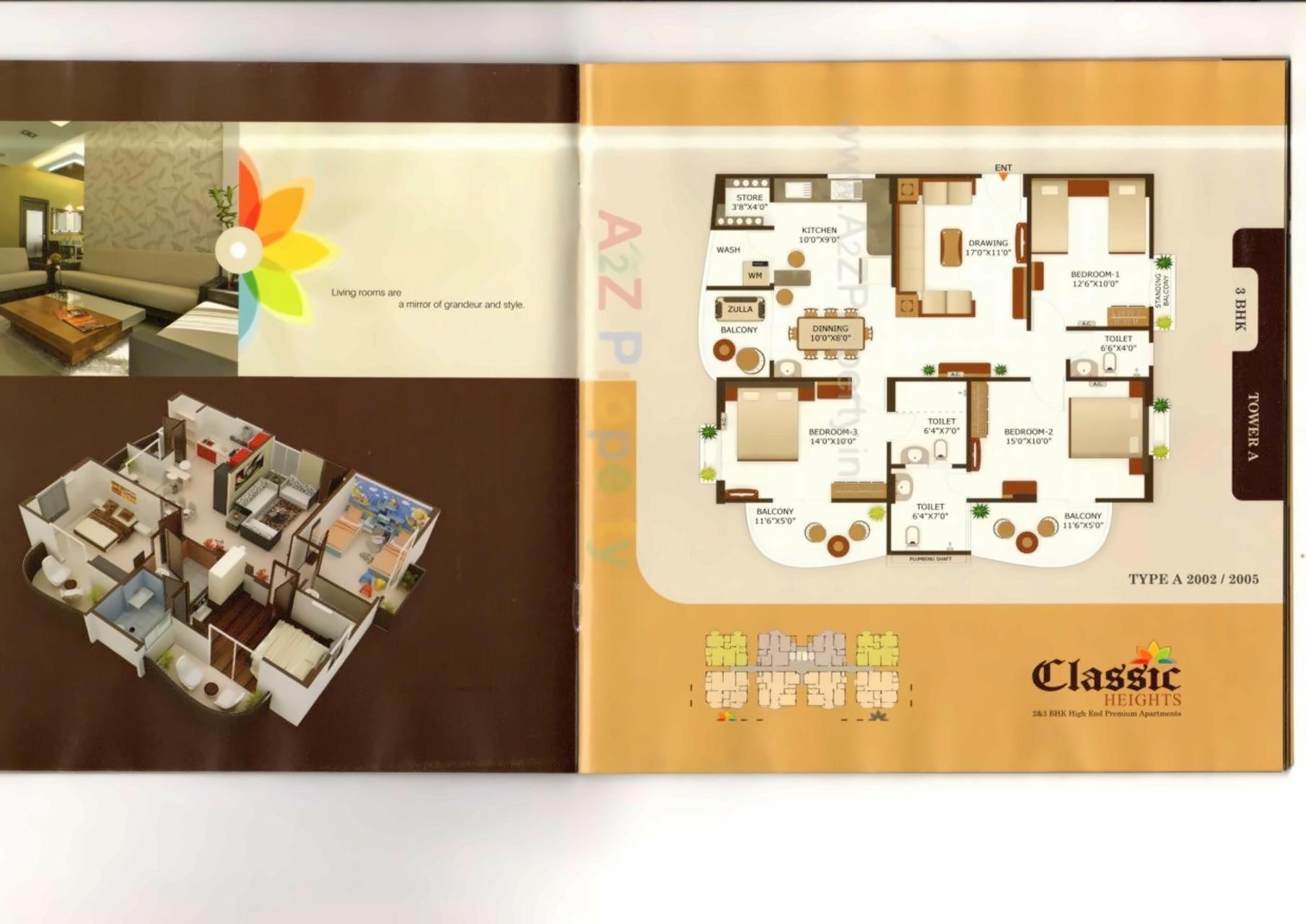 Layout of real estate project Classic Heights located at Maktampura, Ahmedabad, Gujarat