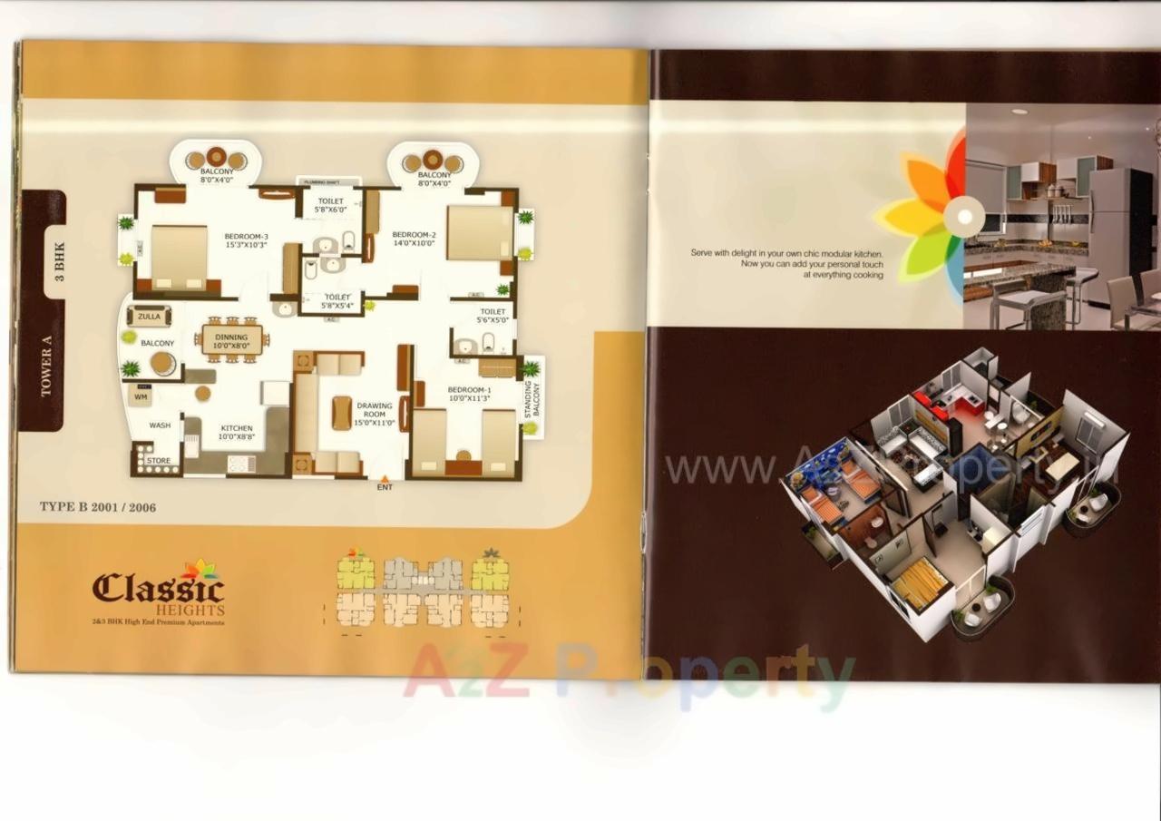 Layout of real estate project Classic Heights located at Maktampura, Ahmedabad, Gujarat