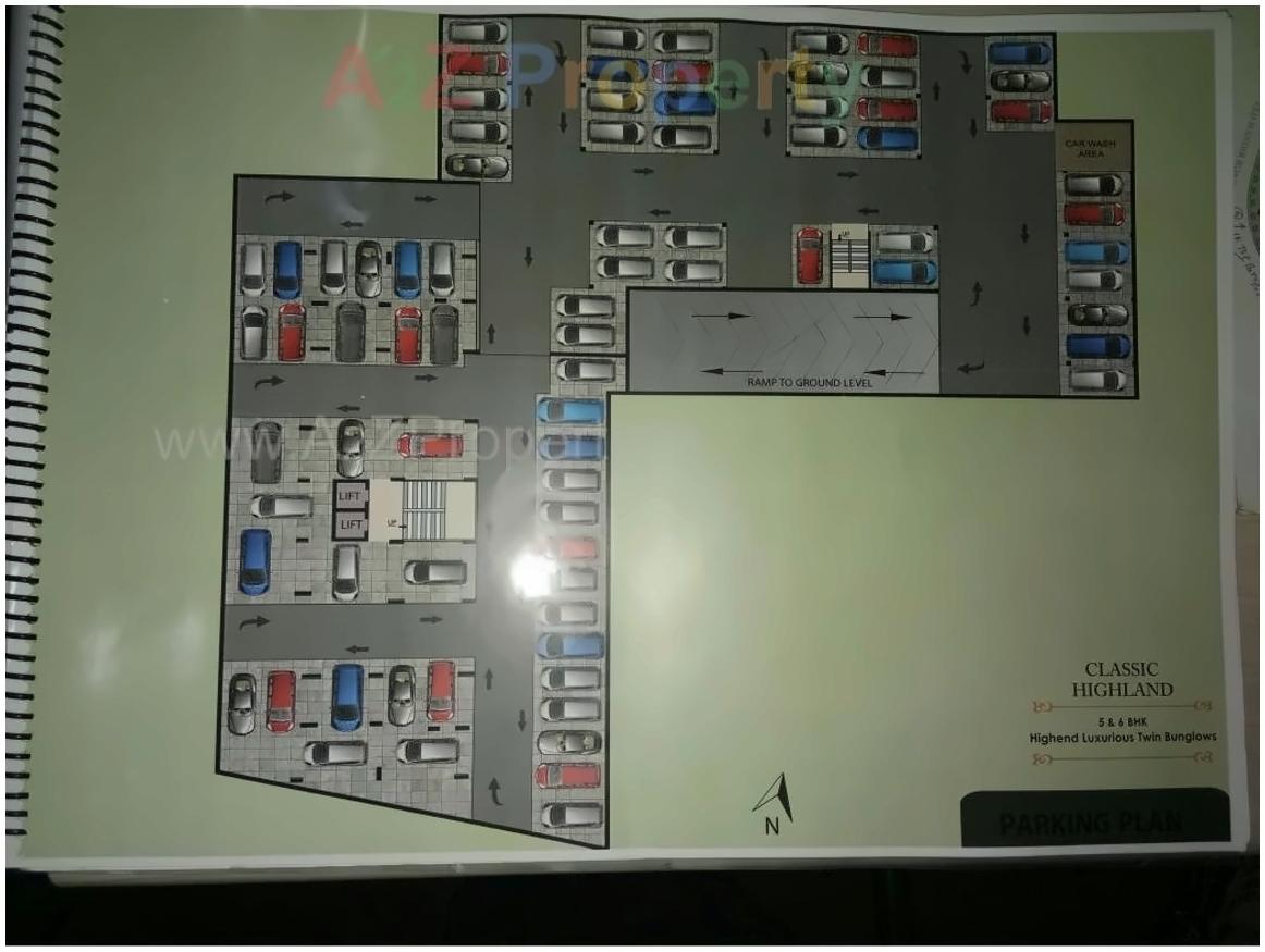 Layout of real estate project Classic Highland located at Makarba, Ahmedabad, Gujarat