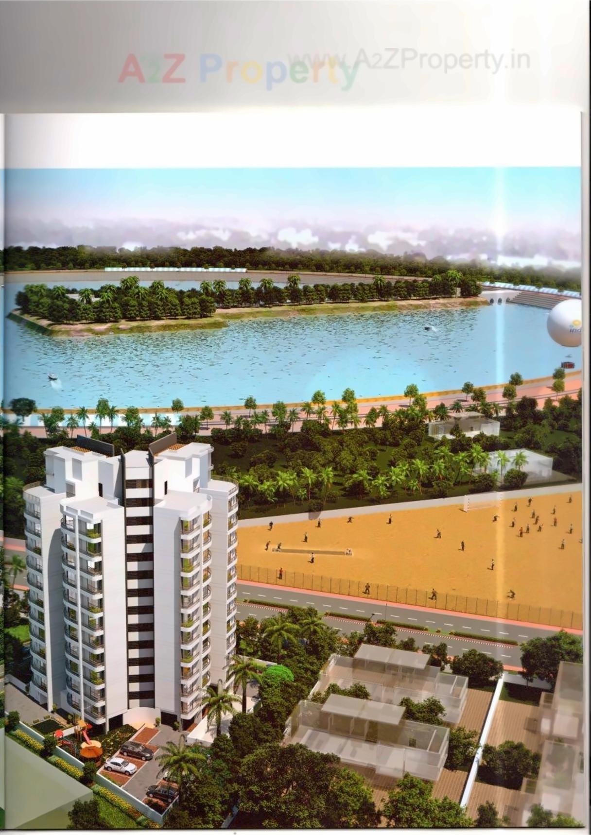 3D Elevation of real estate project Classic Lake View Tower located at City, Ahmedabad, Gujarat