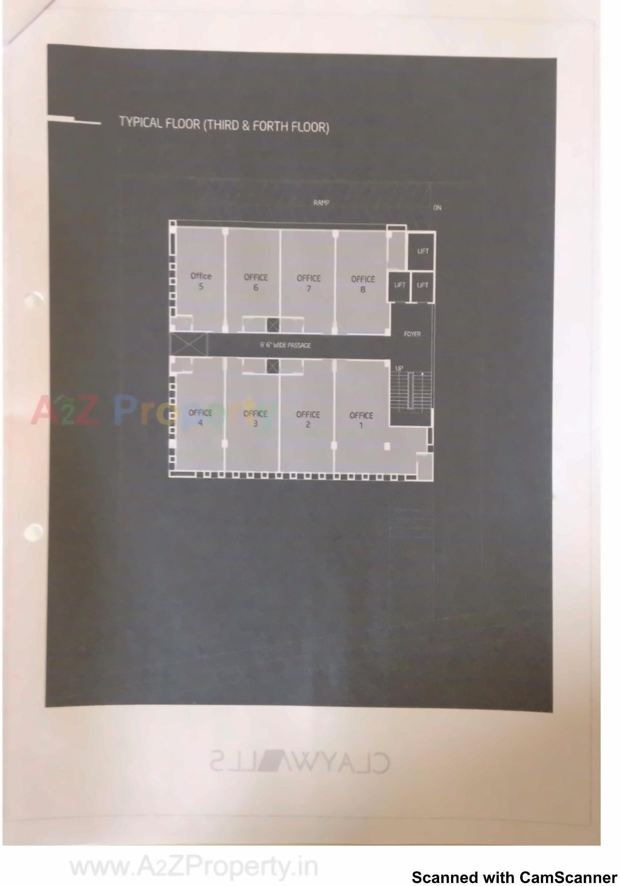 Layout of real estate project Clay Walls located at Thaltej, Ahmedabad, Gujarat