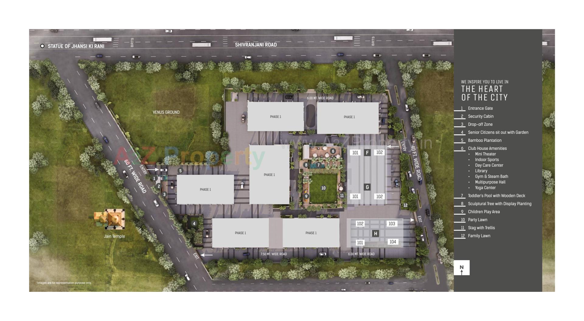 Layout of real estate project Cloud 9 () located at Vasna, Ahmedabad, Gujarat