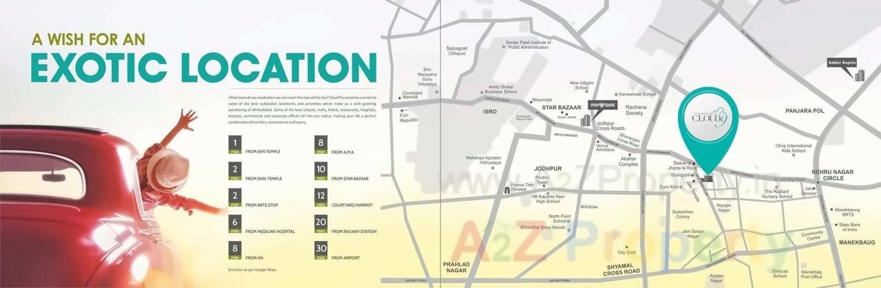  of real estate project Cloud located at Ambawadi, Ahmedabad, Gujarat