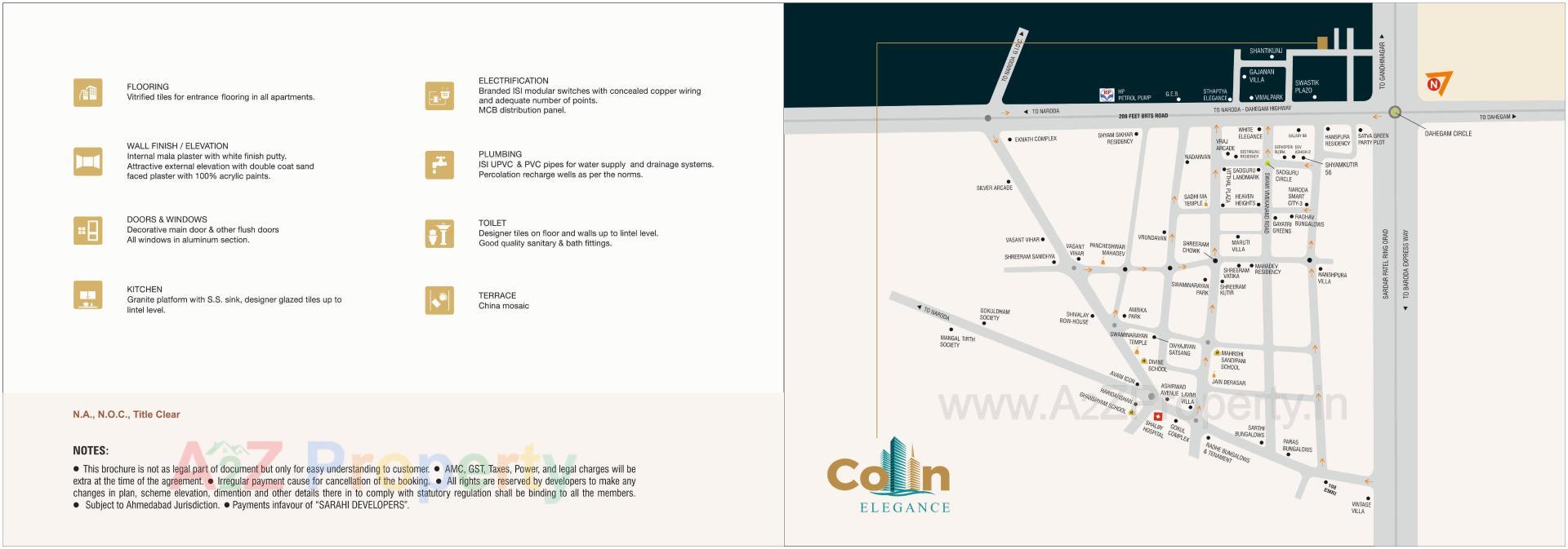  of real estate project Colin Elegance located at Hanspura, Ahmedabad, Gujarat