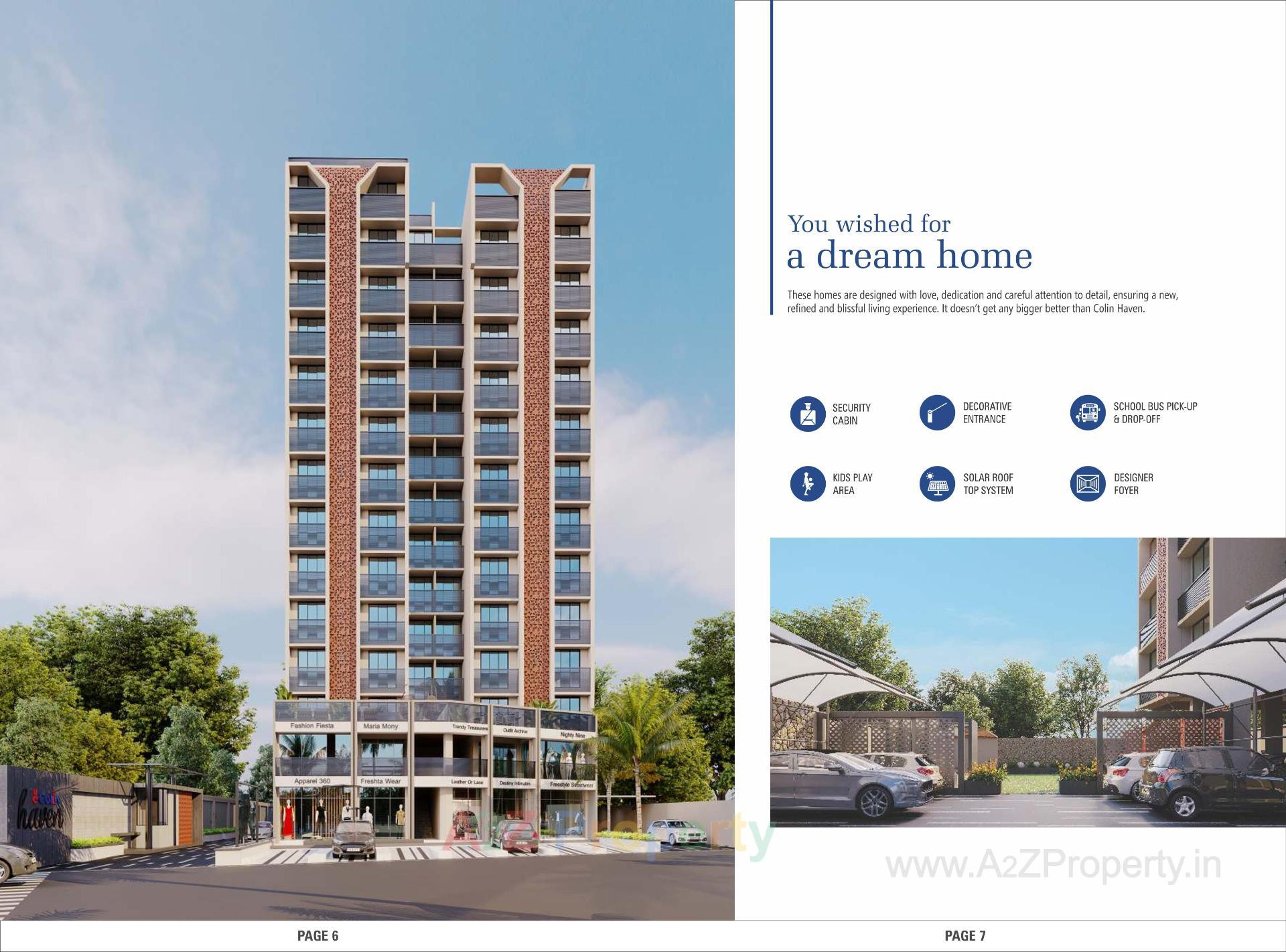 3D Elevation of real estate project Colin Haven located at Chandkheda, Ahmedabad, Gujarat