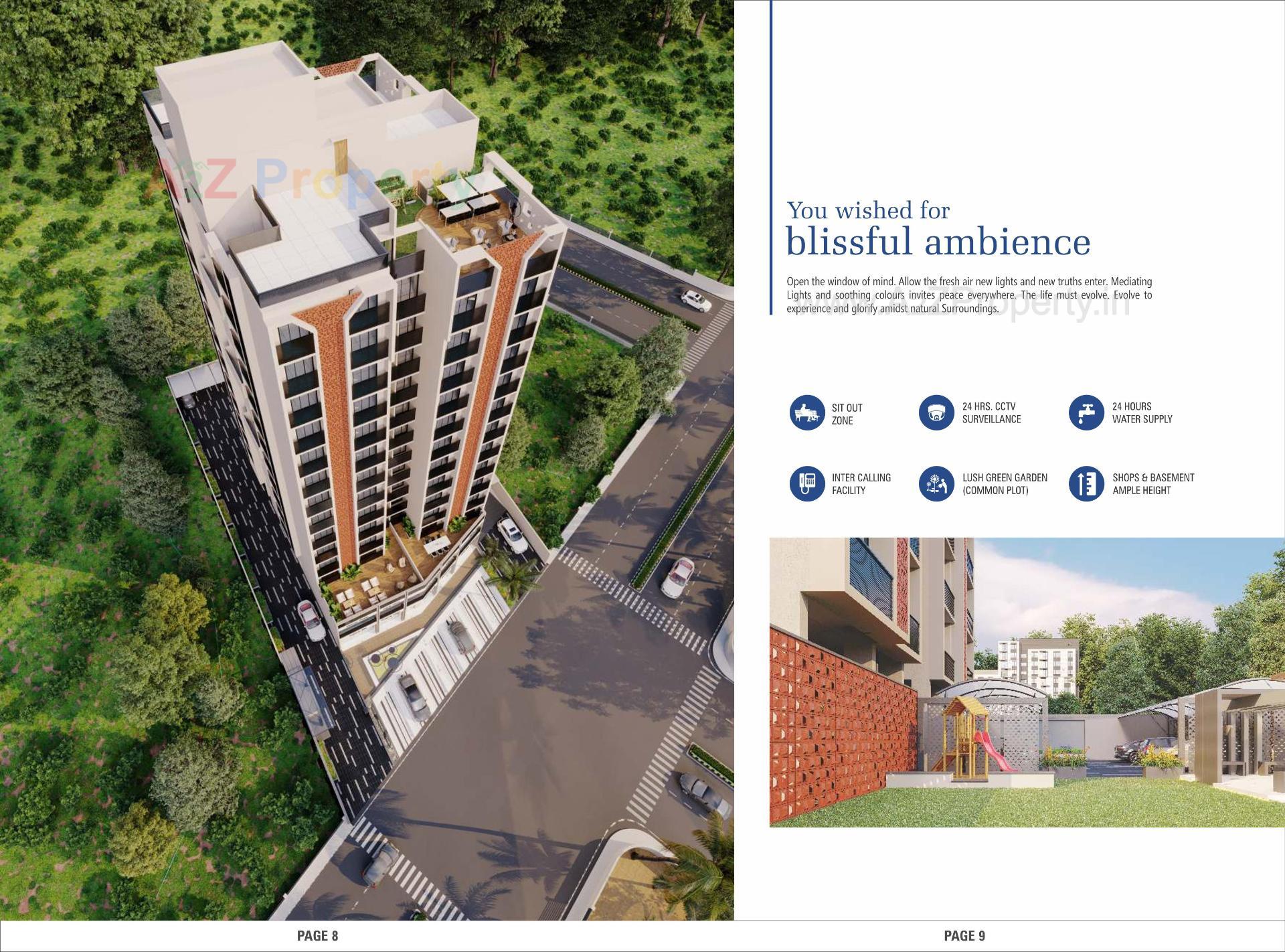 3D Elevation of real estate project Colin Haven located at Chandkheda, Ahmedabad, Gujarat