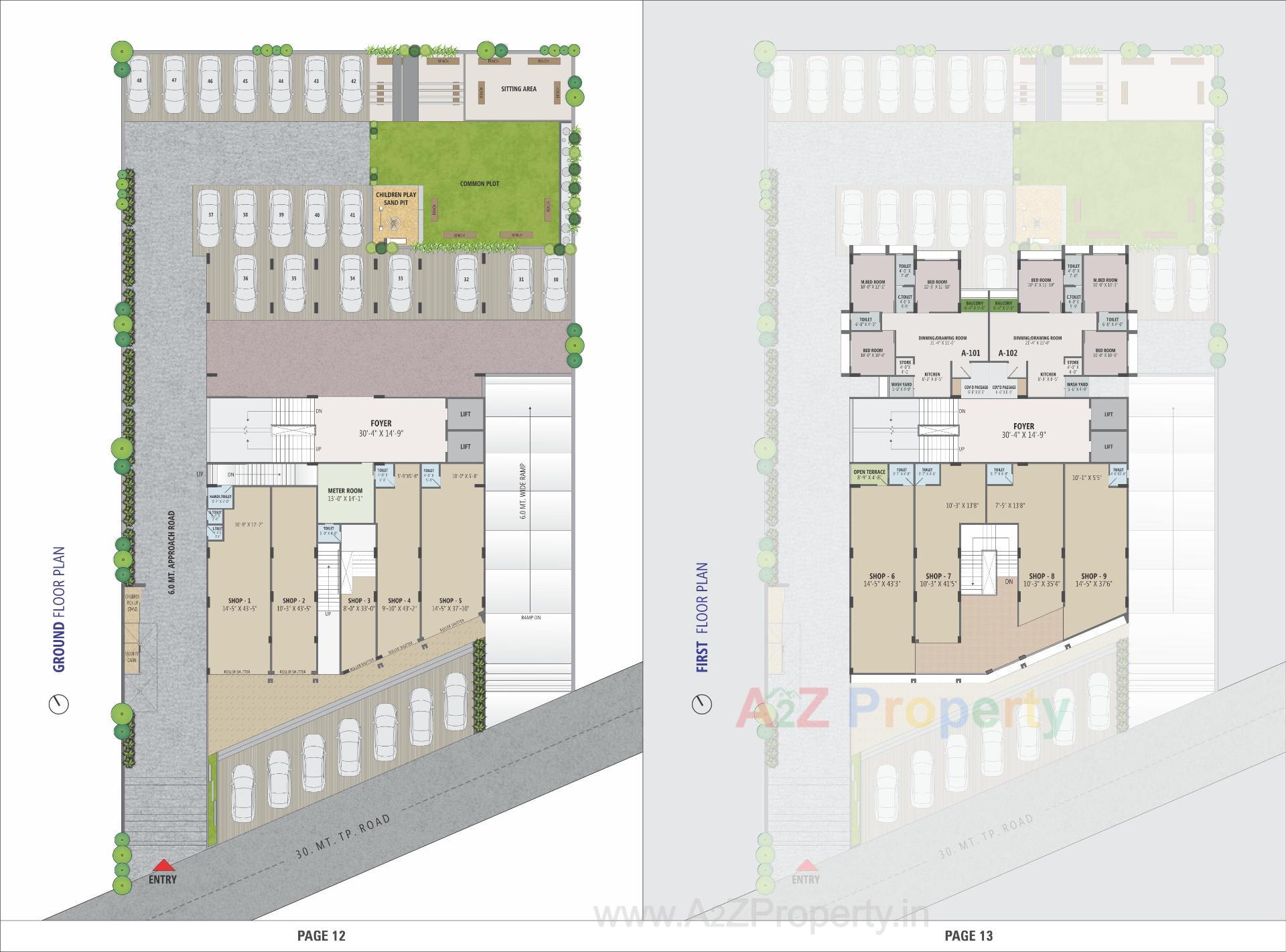 Layout of real estate project Colin Haven located at Chandkheda, Ahmedabad, Gujarat