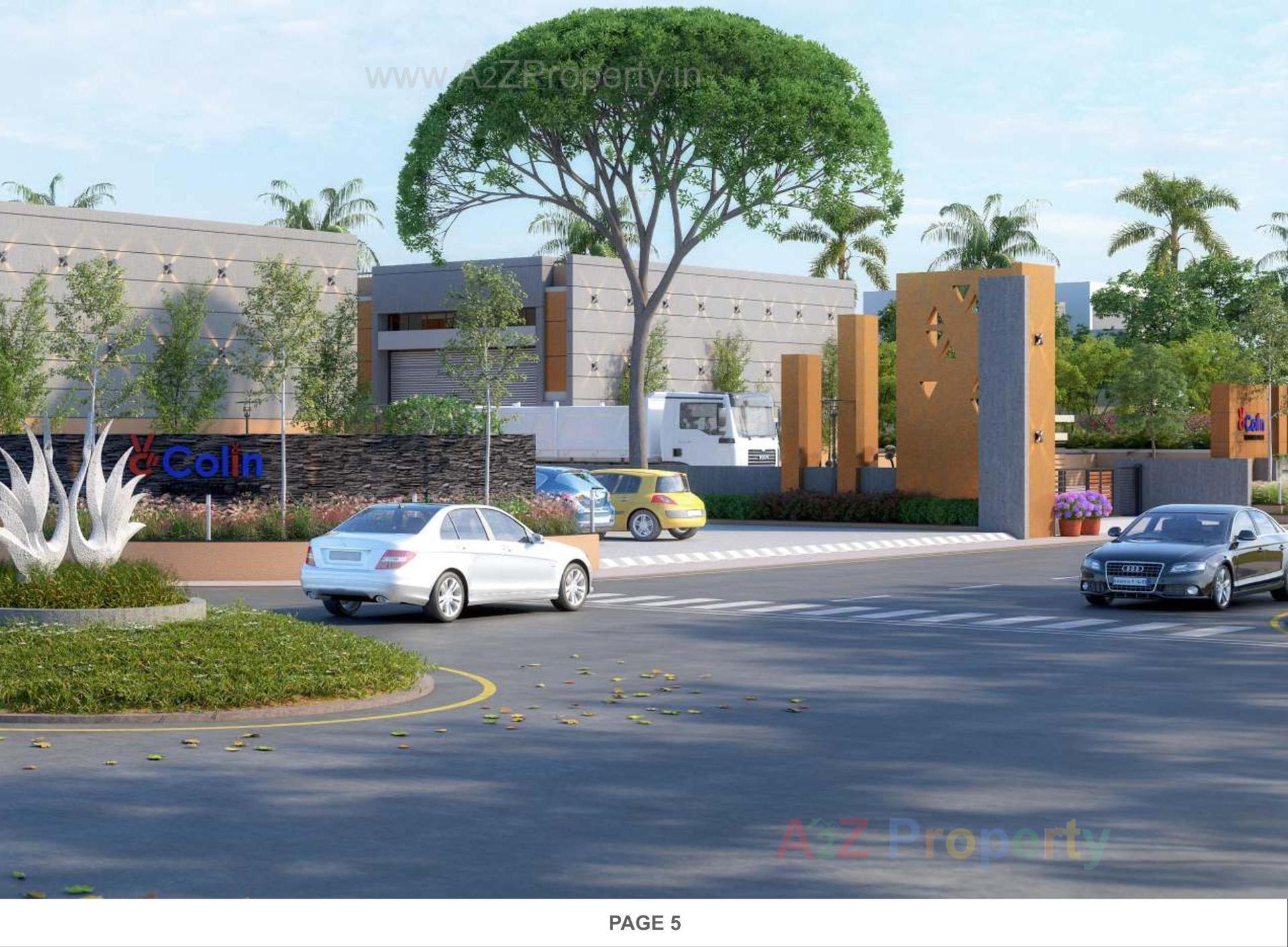 3D Elevation of real estate project Colin Industrial Park located at Kathwada, Ahmedabad, Gujarat