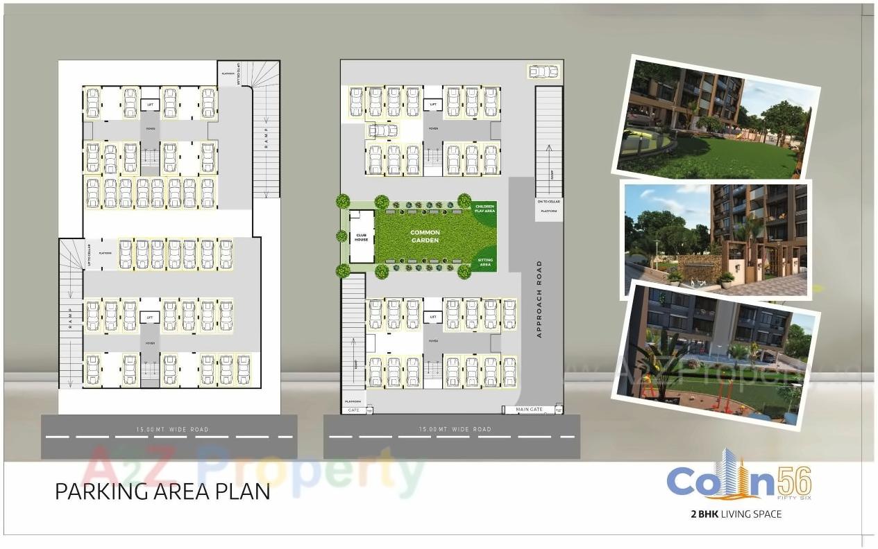 Layout of real estate project Colin located at Motera, Ahmedabad, Gujarat