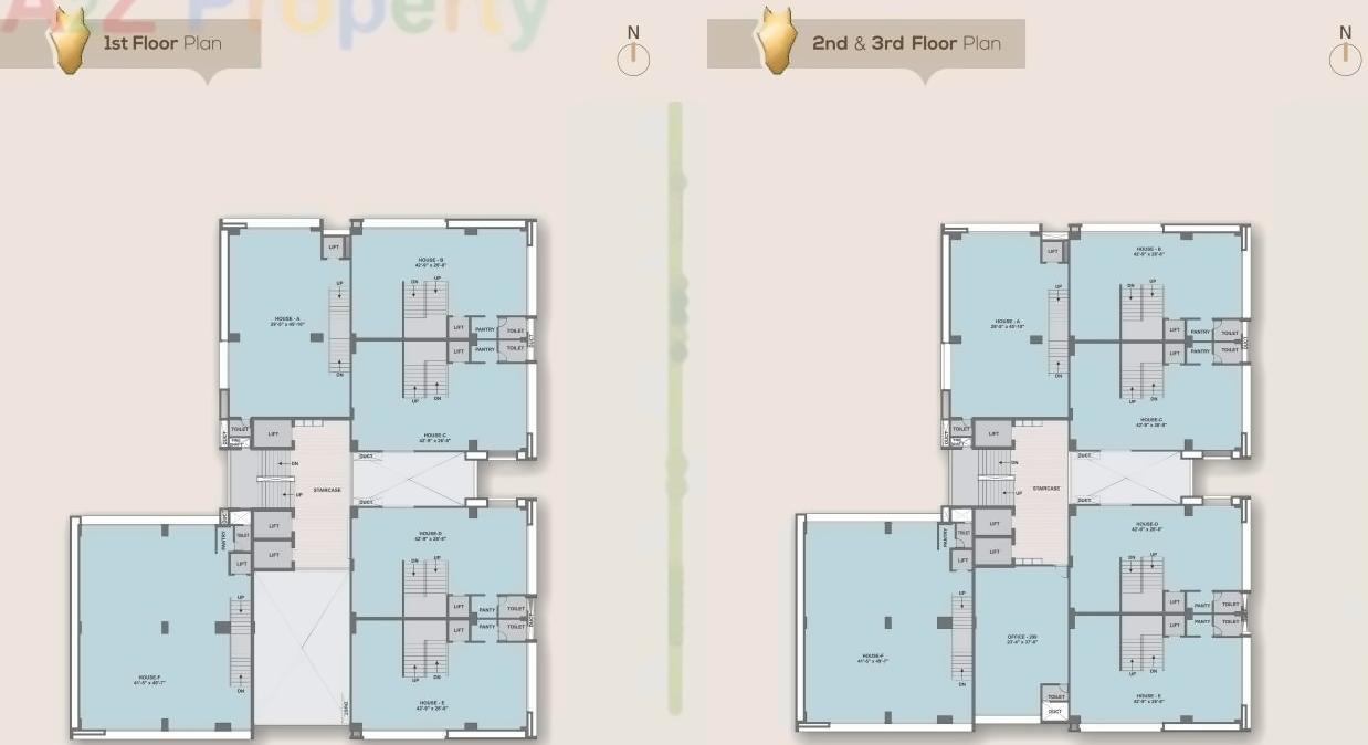 Layout of real estate project Colonnade Ii located at Bodakdev, Ahmedabad, Gujarat