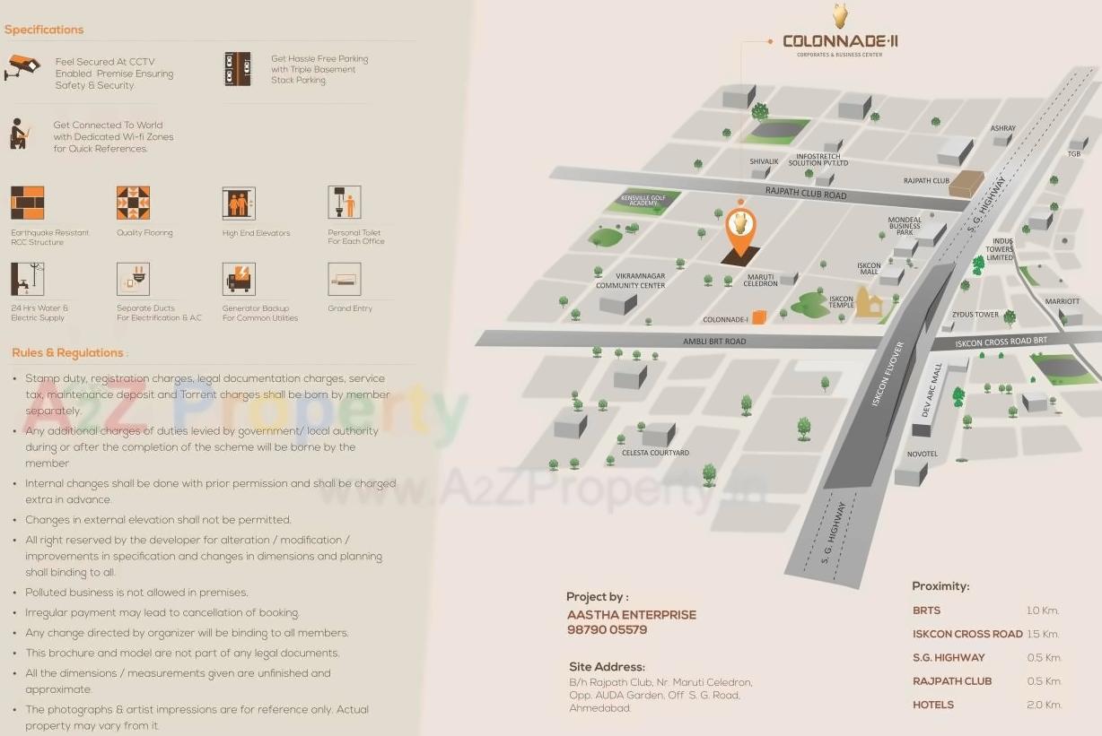  of real estate project Colonnade Ii located at Bodakdev, Ahmedabad, Gujarat