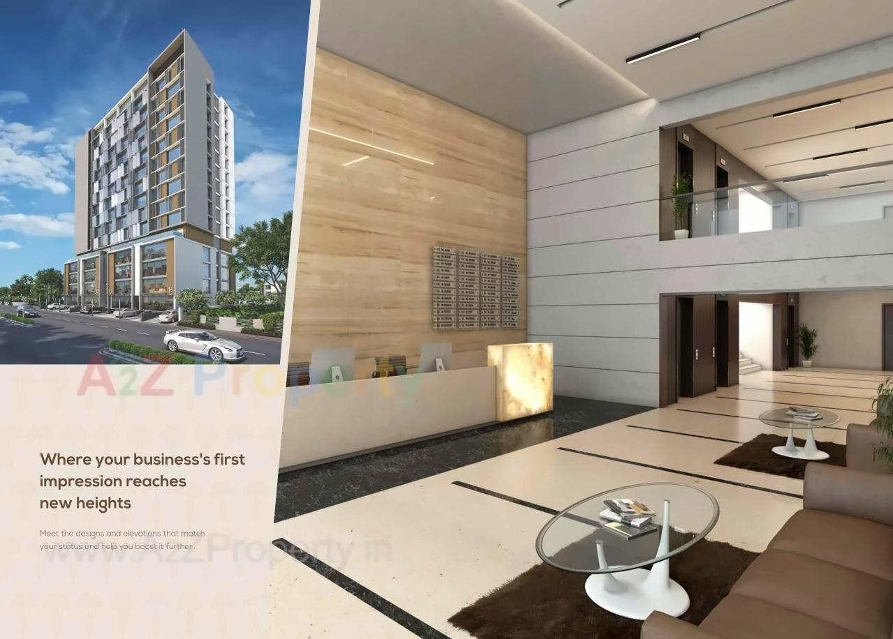 3D Elevation of real estate project Colonnade Ii located at Bodakdev, Ahmedabad, Gujarat