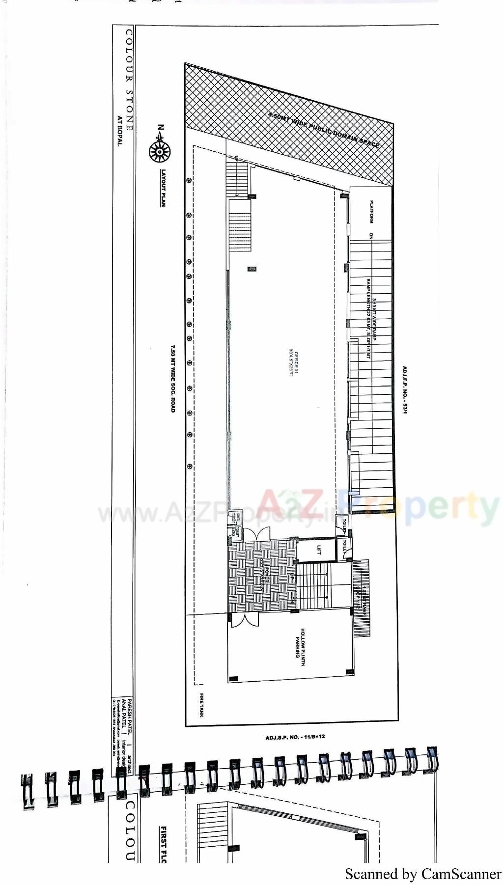 Layout of real estate project Colour Stone located at Bopal, Ahmedabad, Gujarat