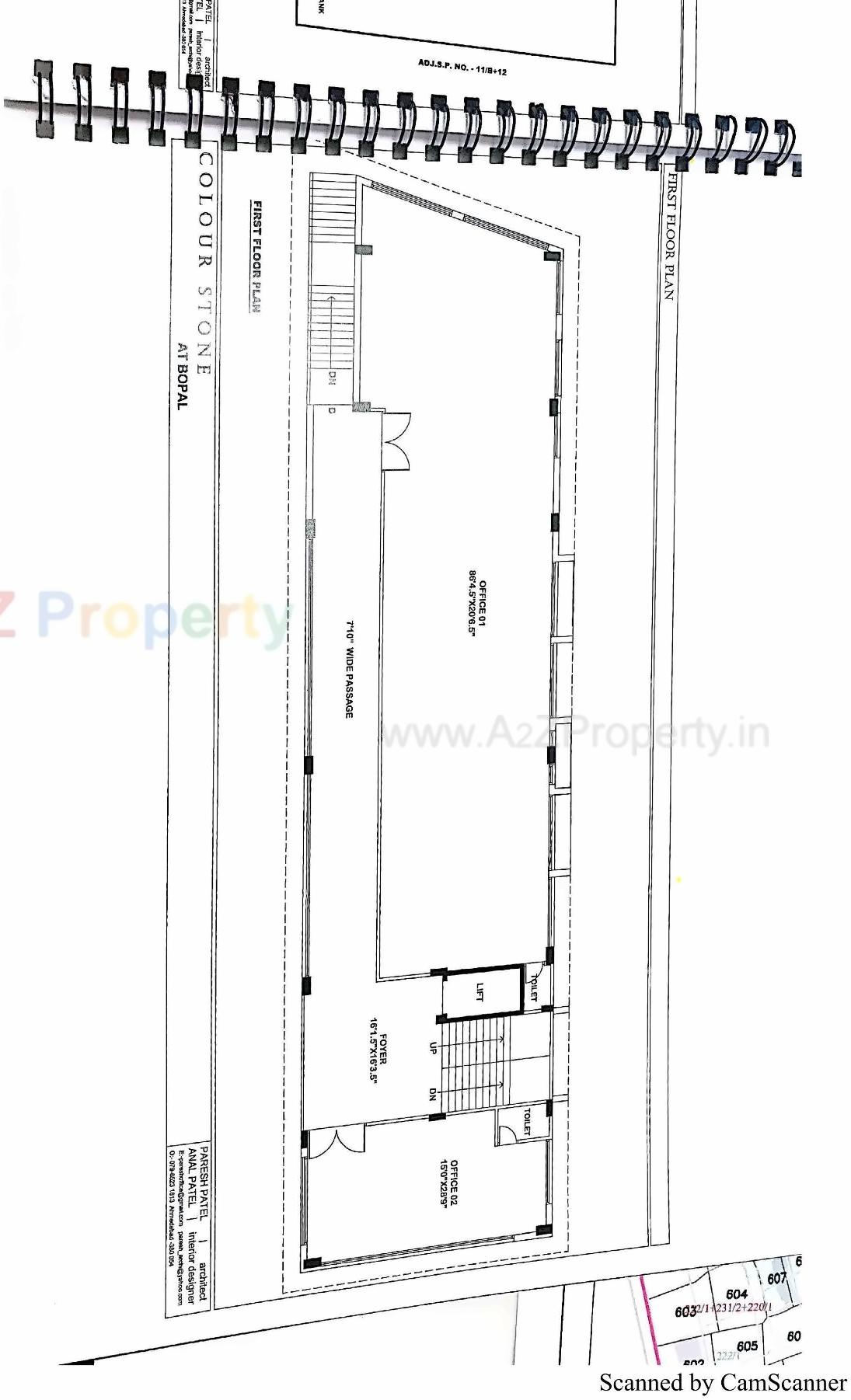 Layout of real estate project Colour Stone located at Bopal, Ahmedabad, Gujarat