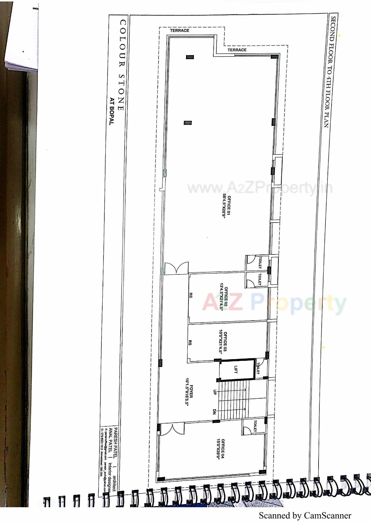  of real estate project Colour Stone located at Bopal, Ahmedabad, Gujarat