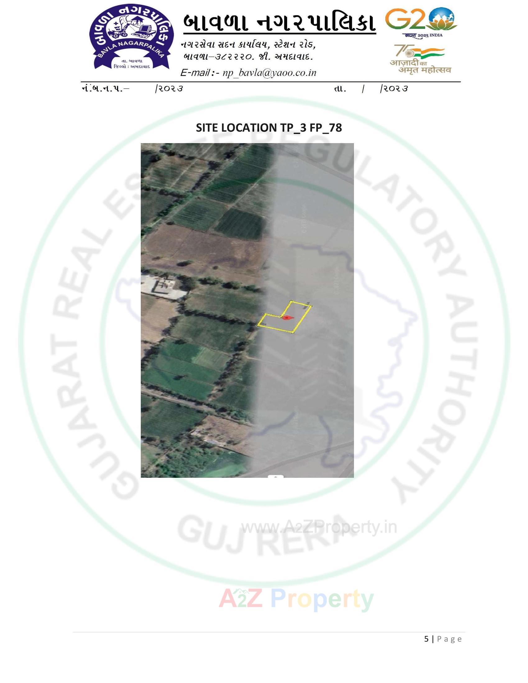  of real estate project Construction Of 60 Dus Of Affordable Housing Project At Bavla City Under Pradhan Mantri Awas Yojna Tp 3_fp located at Bavla, Ahmedabad, Gujarat