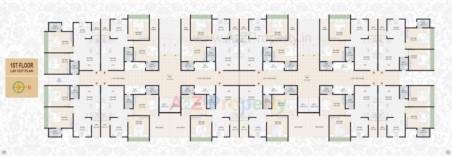 Layout of real estate project Copper located at Chiloda  (naroda), Ahmedabad, Gujarat