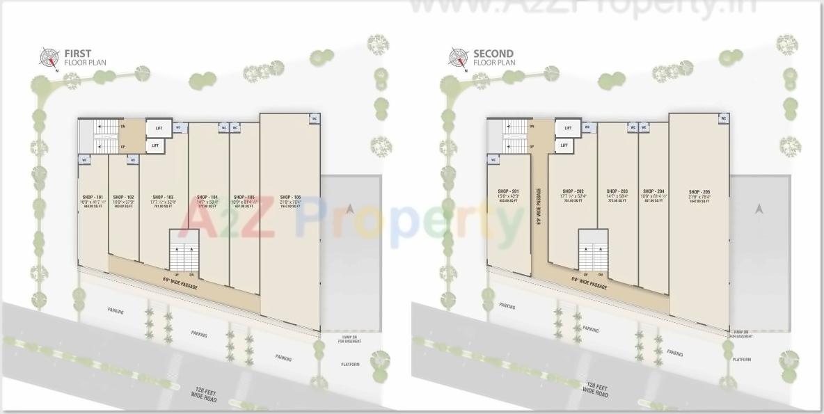 Layout of real estate project Copper Leaf located at Vadaj, Ahmedabad, Gujarat