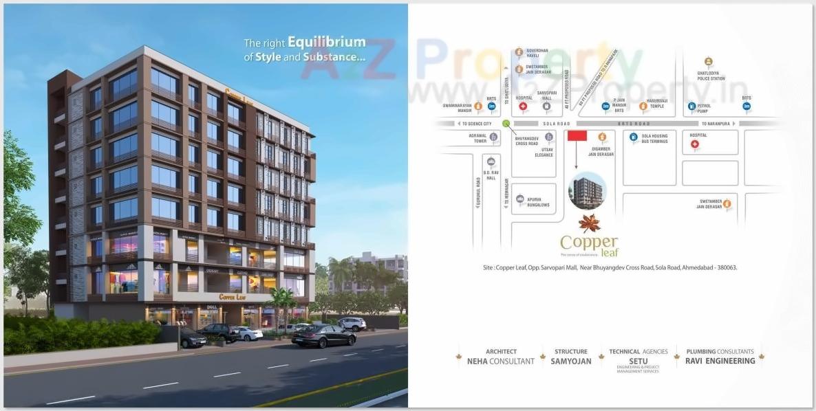  of real estate project Copper Leaf located at Vadaj, Ahmedabad, Gujarat