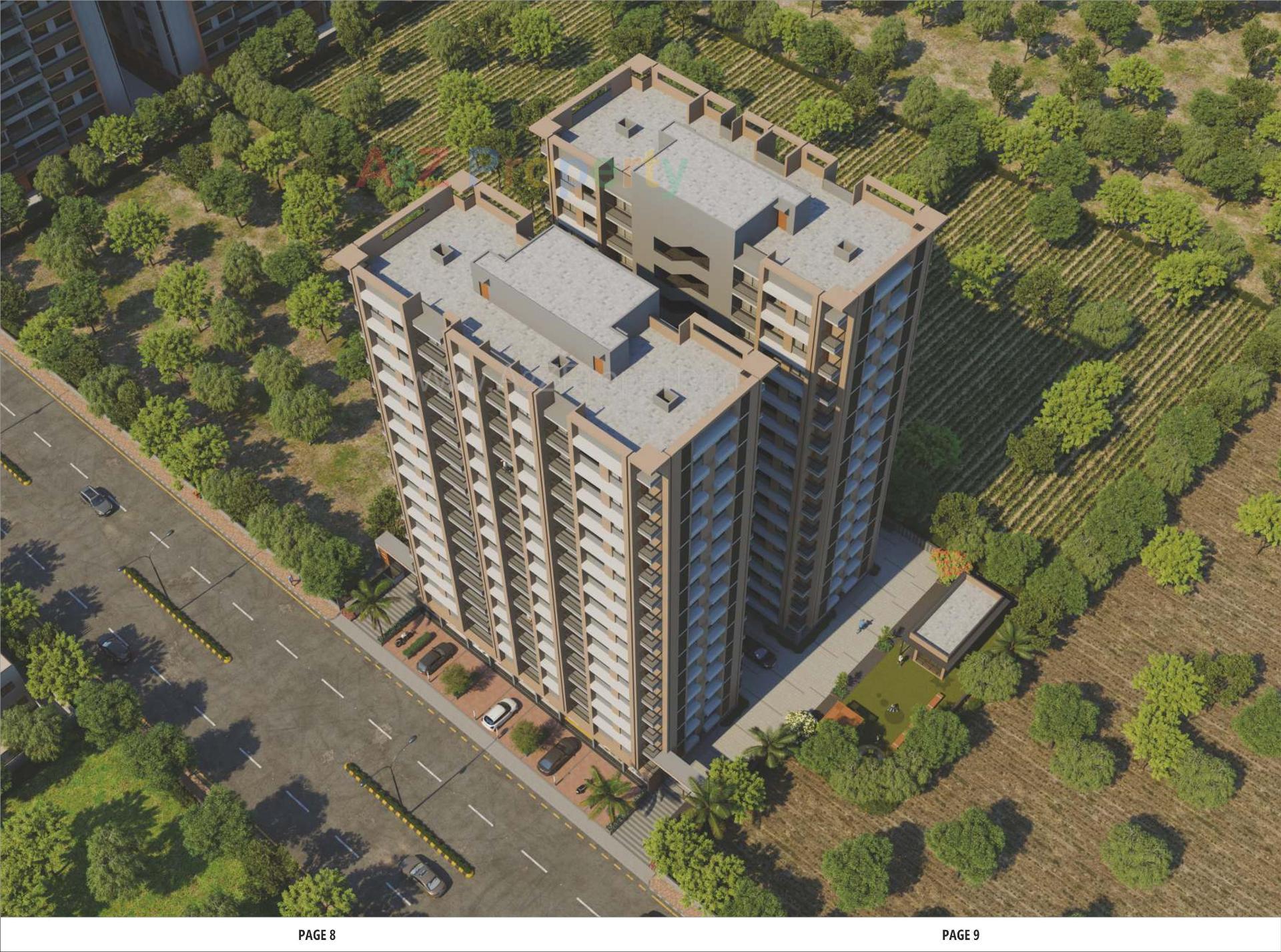 3D Elevation of real estate project Copper Stone Sky located at Billasiya, Ahmedabad, Gujarat