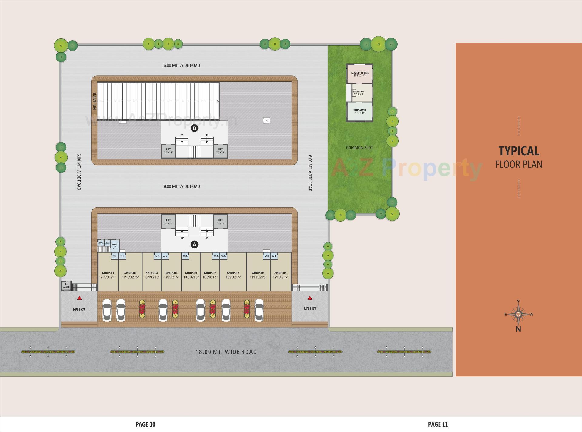 Layout of real estate project Copper Stone Sky located at Billasiya, Ahmedabad, Gujarat