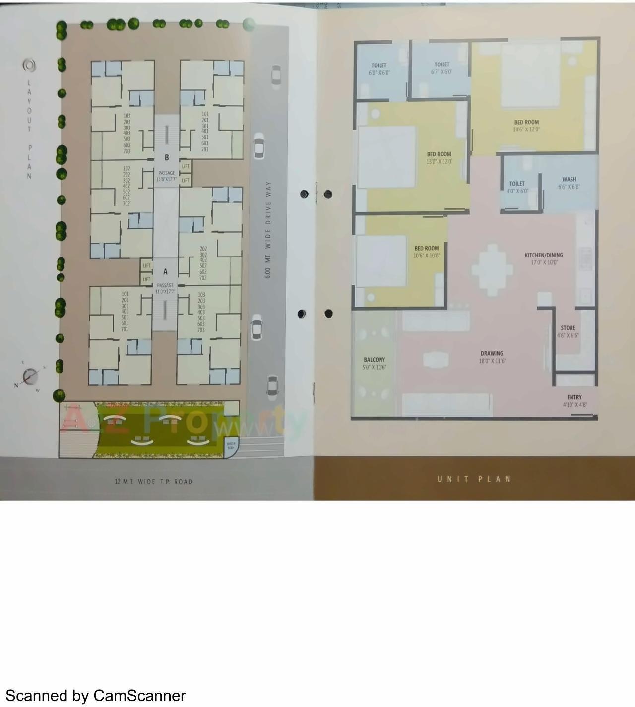 Layout of real estate project Corona Heights located at Nikol, Ahmedabad, Gujarat