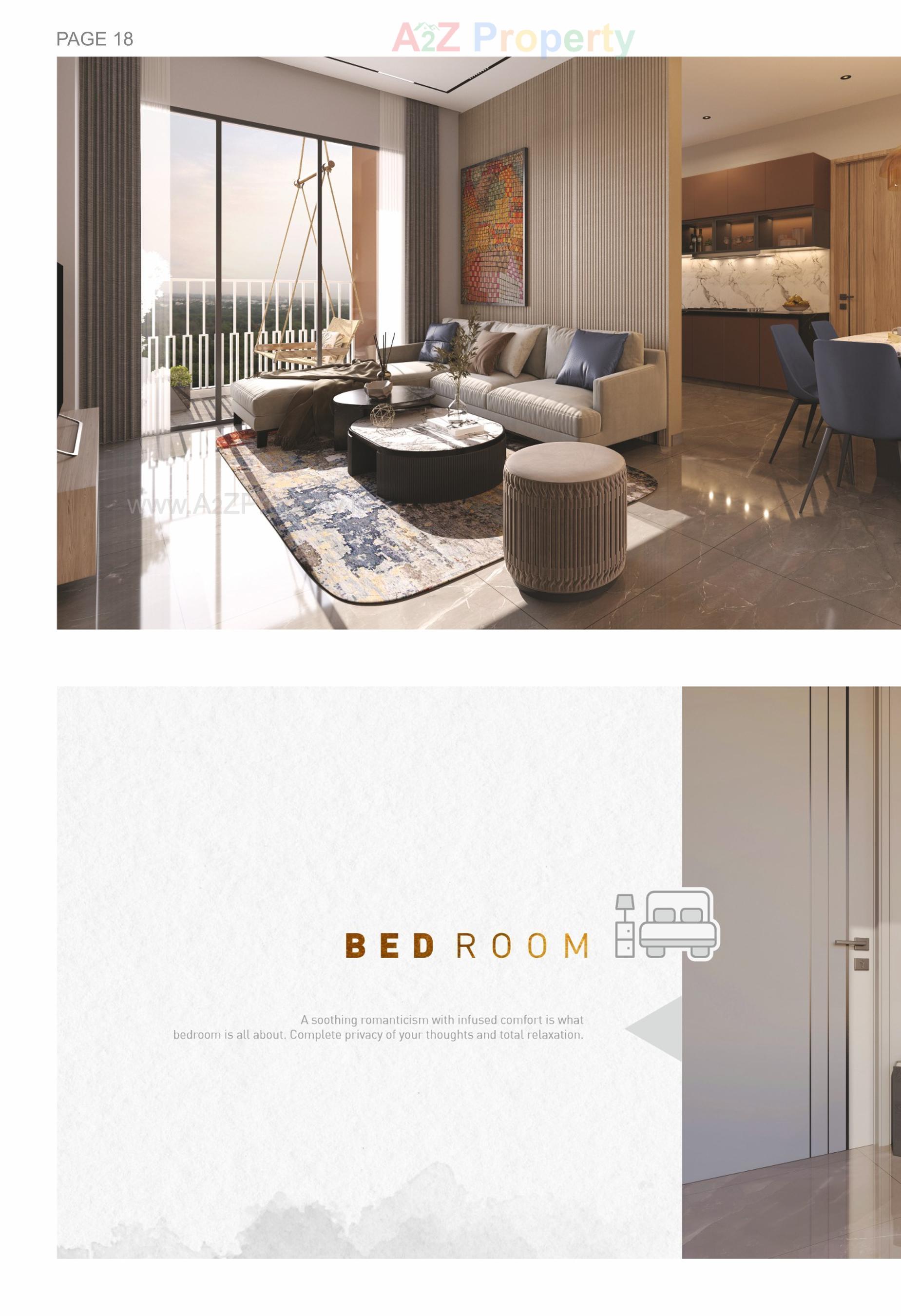 3D Elevation of real estate project Corus Ample located at Sola, Ahmedabad, Gujarat