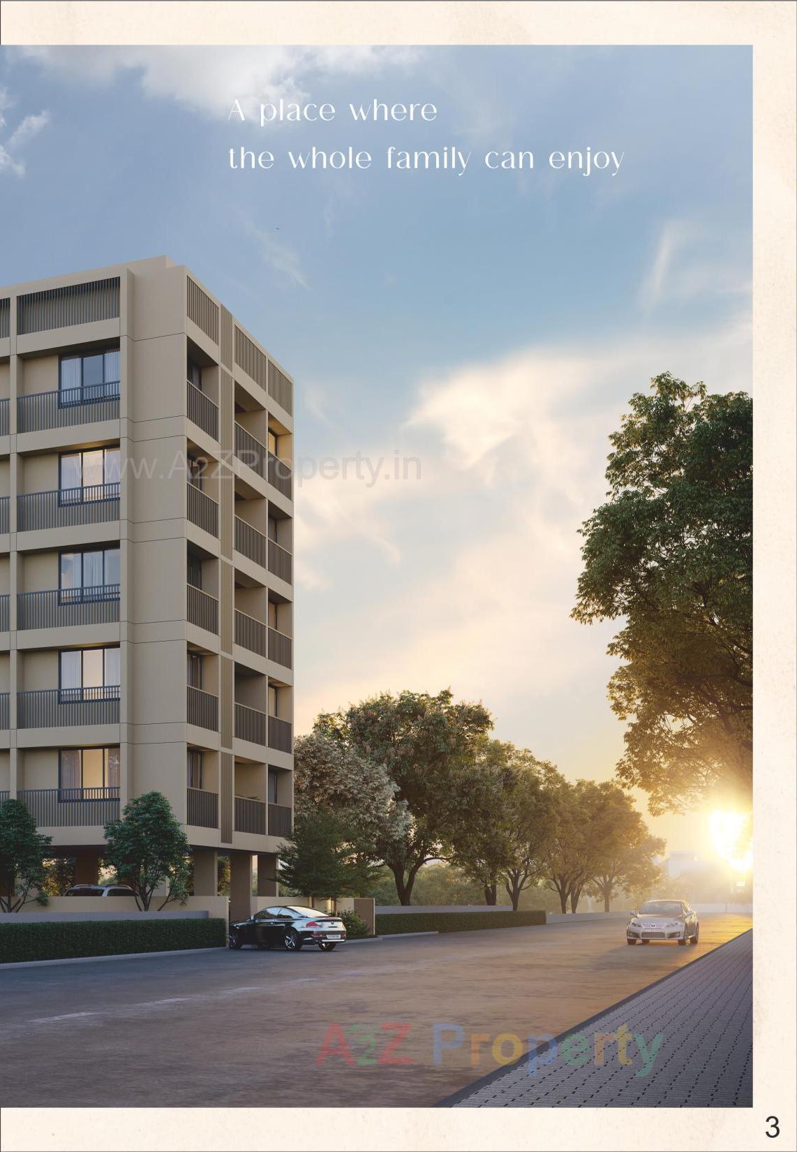 3D Elevation of real estate project Corus Dreams located at Manipur, Ahmedabad, Gujarat