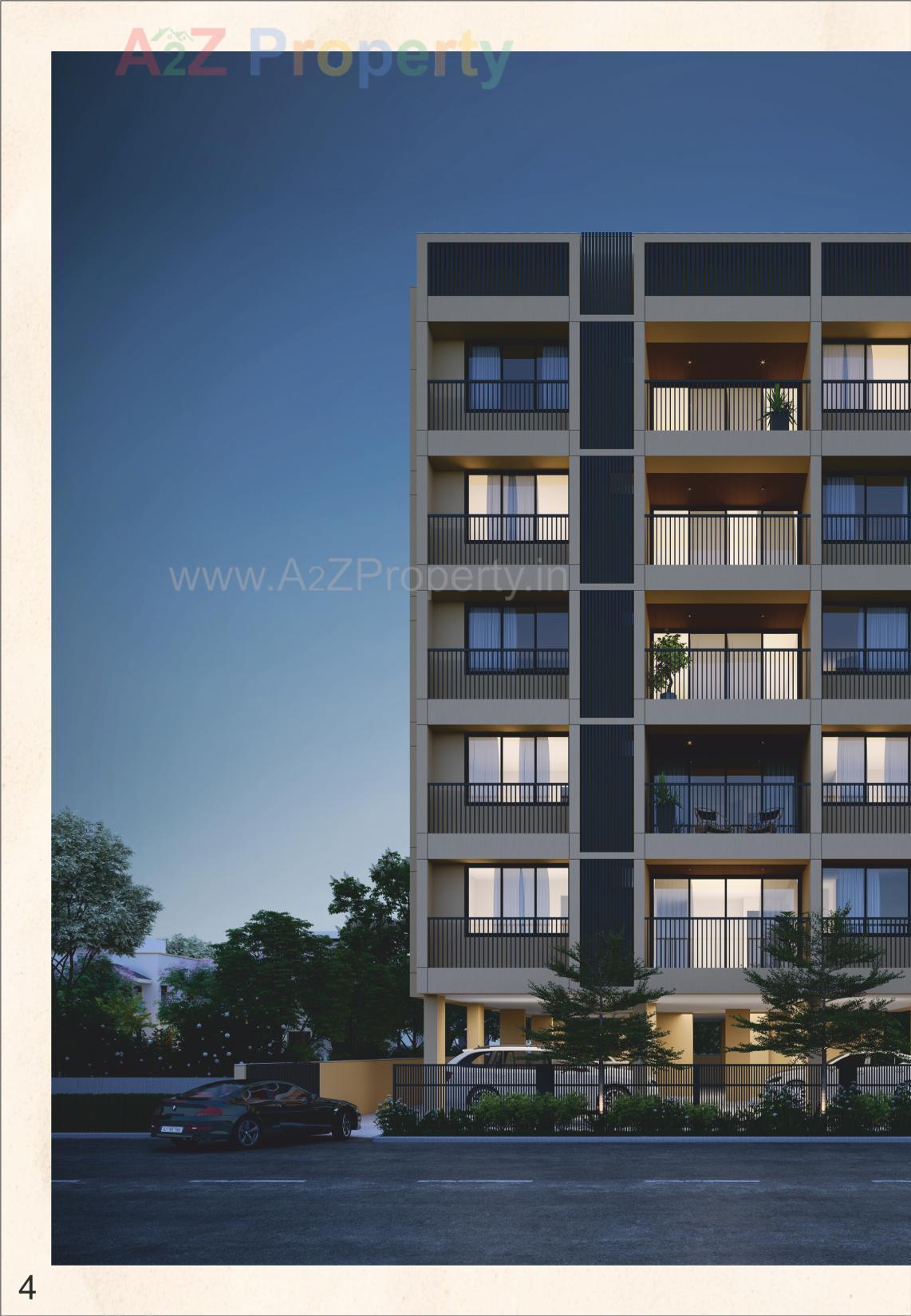 3D Elevation of real estate project Corus Dreams located at Manipur, Ahmedabad, Gujarat