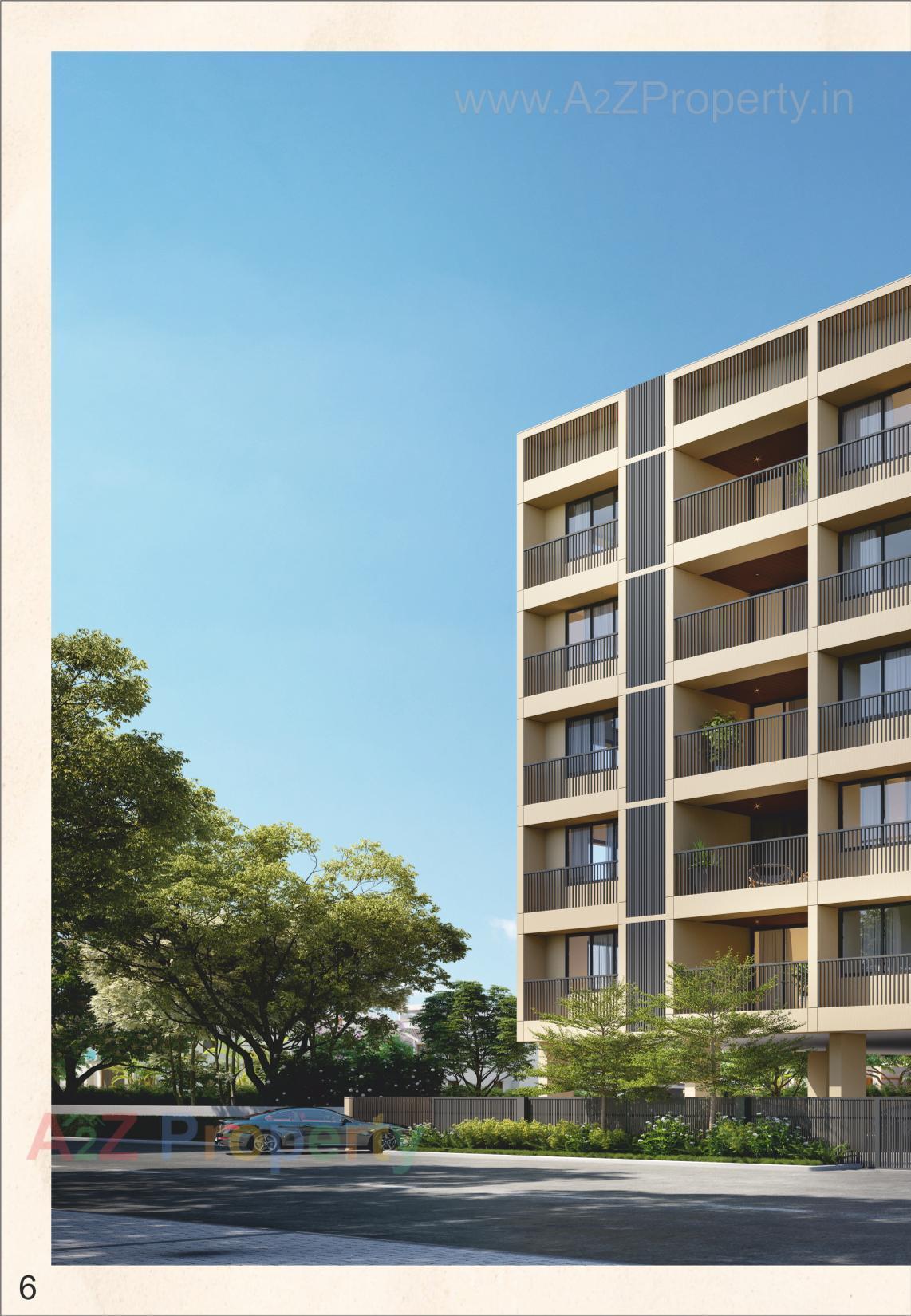 3D Elevation of real estate project Corus Dreams located at Manipur, Ahmedabad, Gujarat