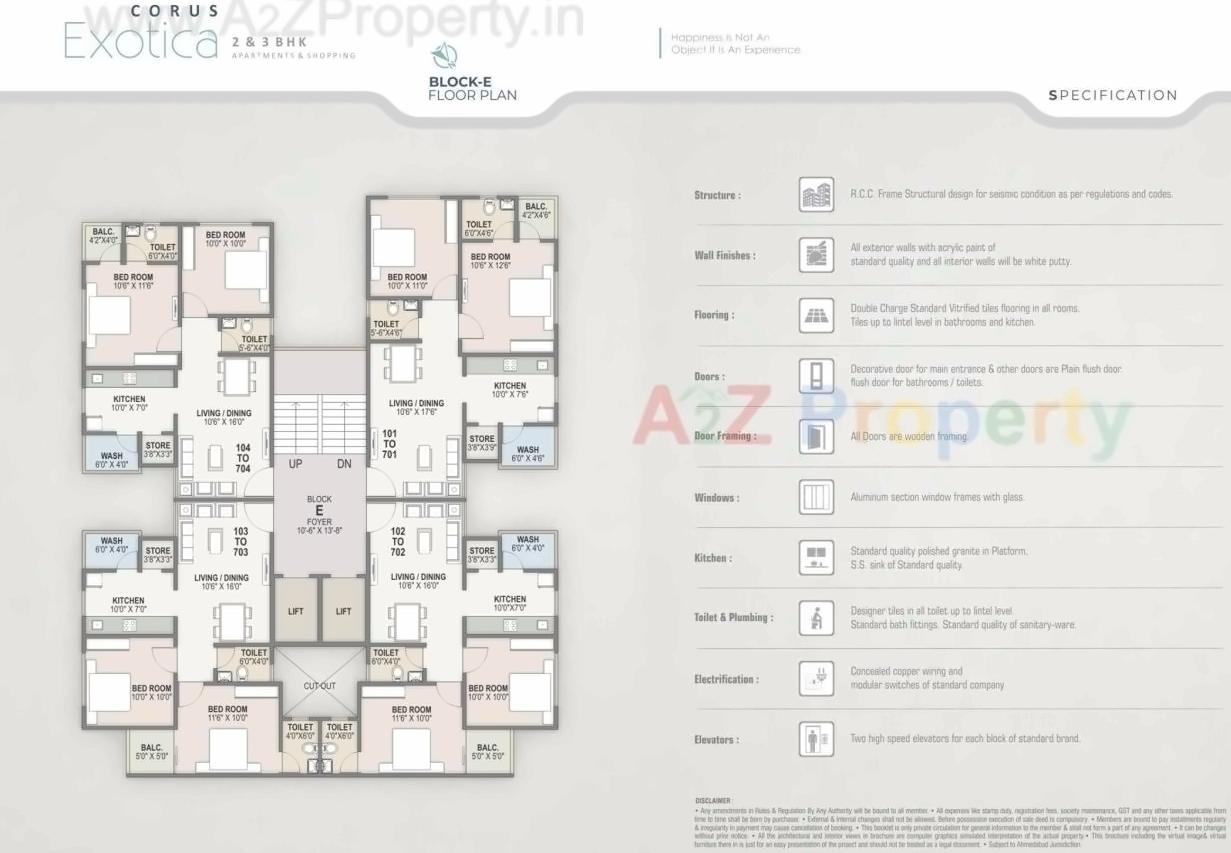Layout of real estate project Corus Exotica located at Chandlodiya, Ahmedabad, Gujarat