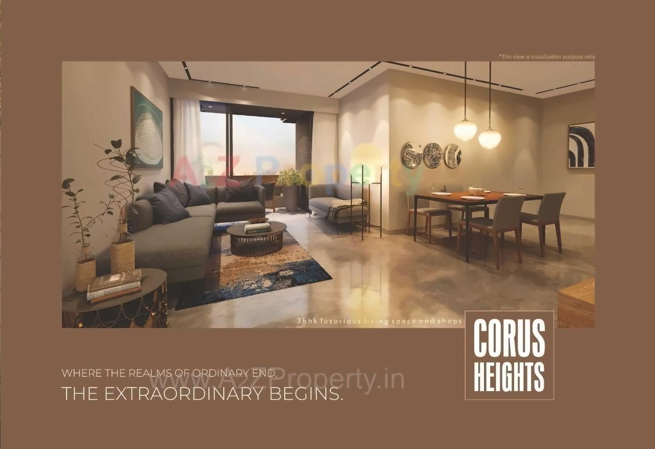  of real estate project Corus Heights located at Sola, Ahmedabad, Gujarat