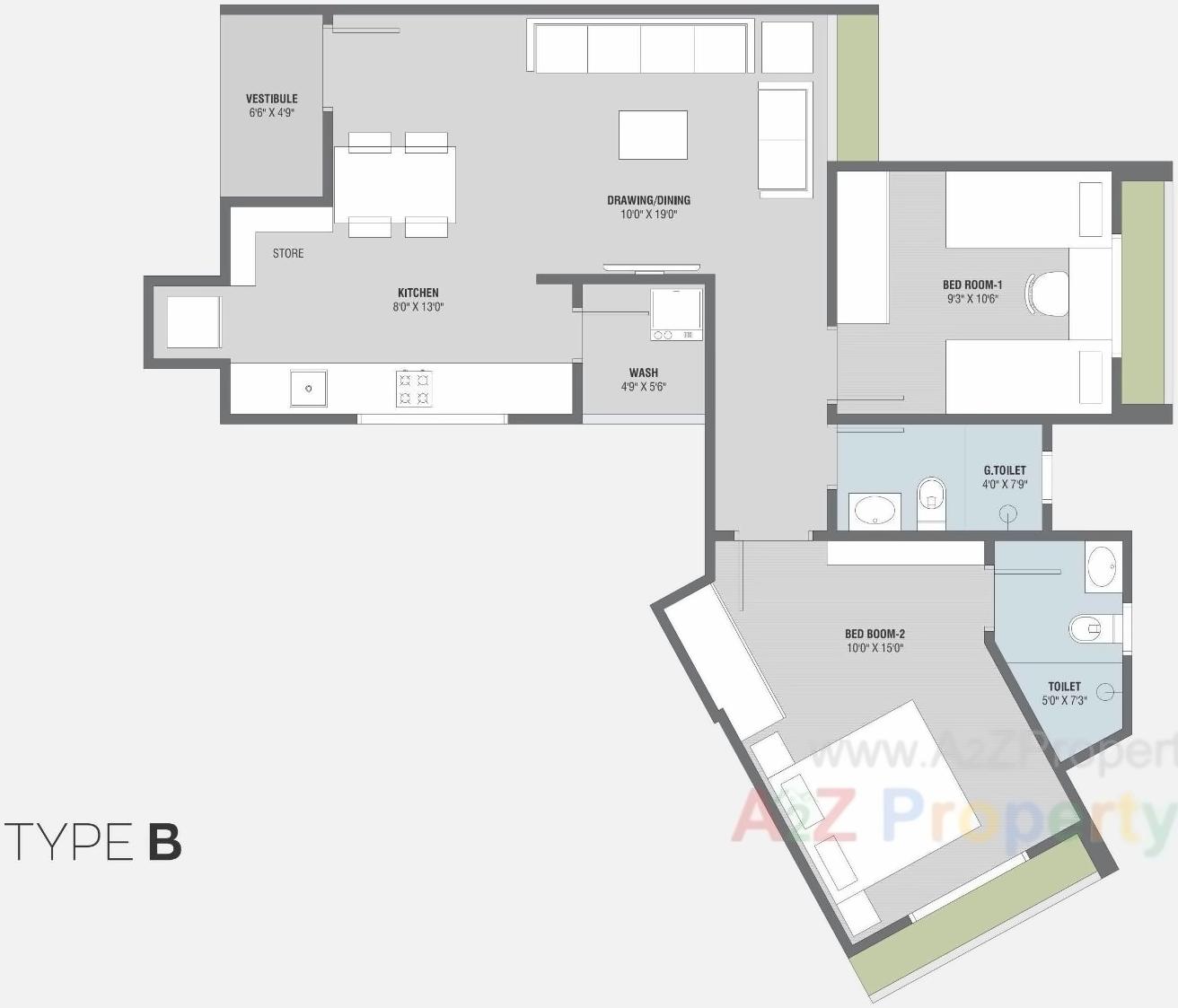 Layout of real estate project Creation located at Ghuma, Ahmedabad, Gujarat