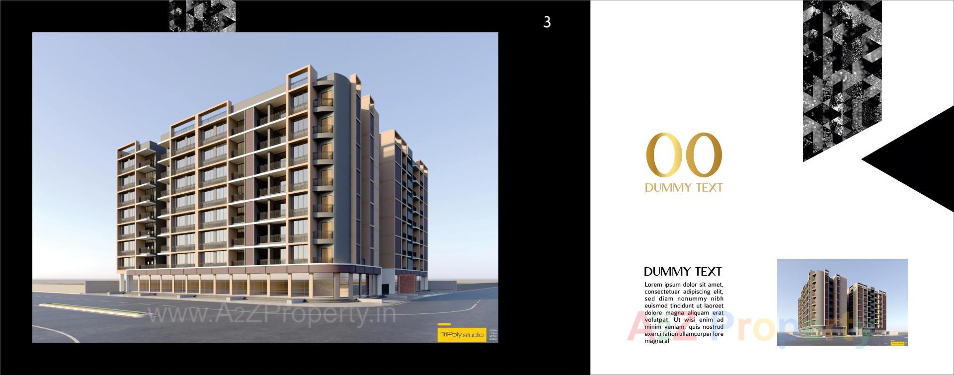 3D Elevation of real estate project Crown 140 located at Chiloda, Ahmedabad, Gujarat